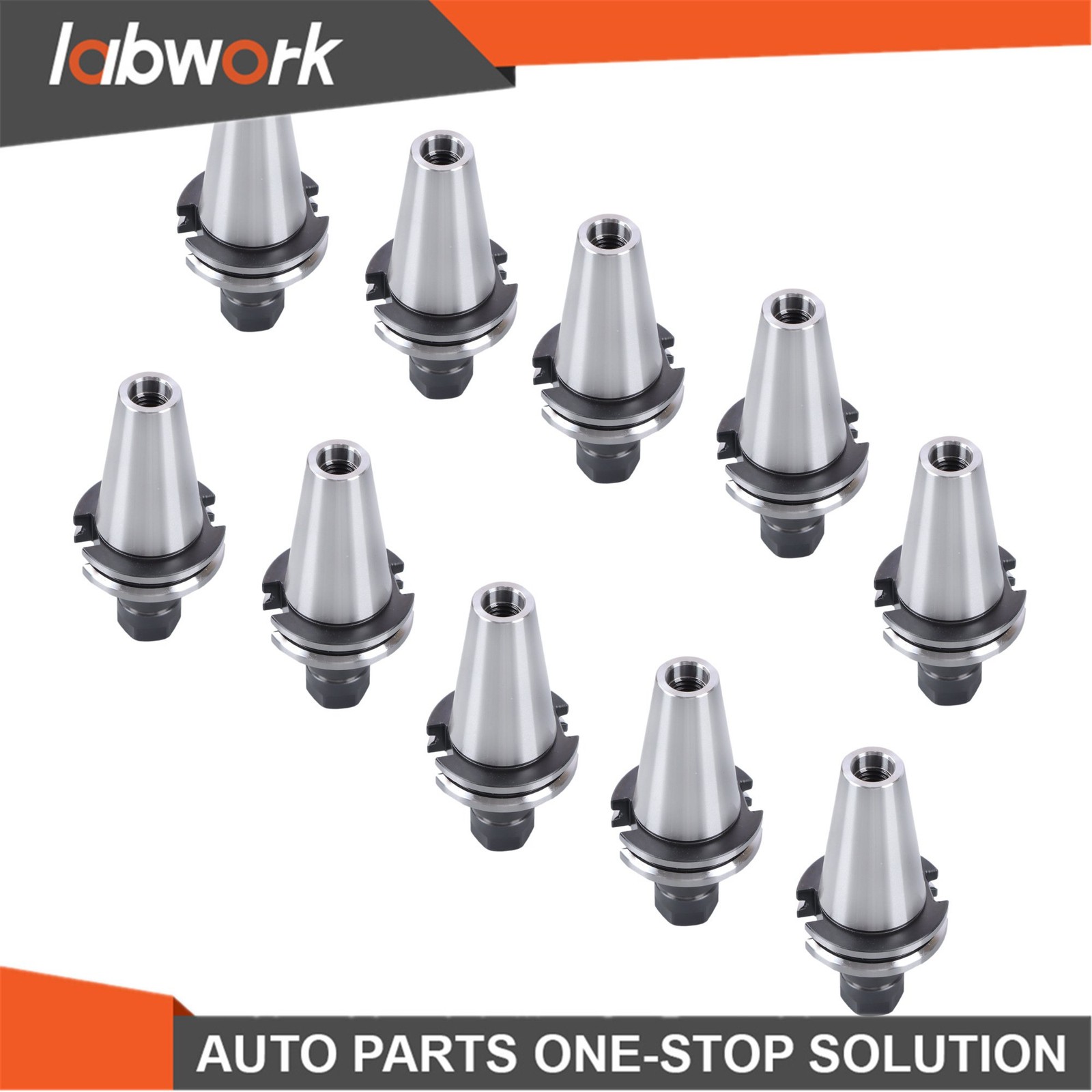 Labwork 10× CAT40-ER16 Collet Chuck 70mm 2.76″ G2.5 20000RPM CNC Milling Tool