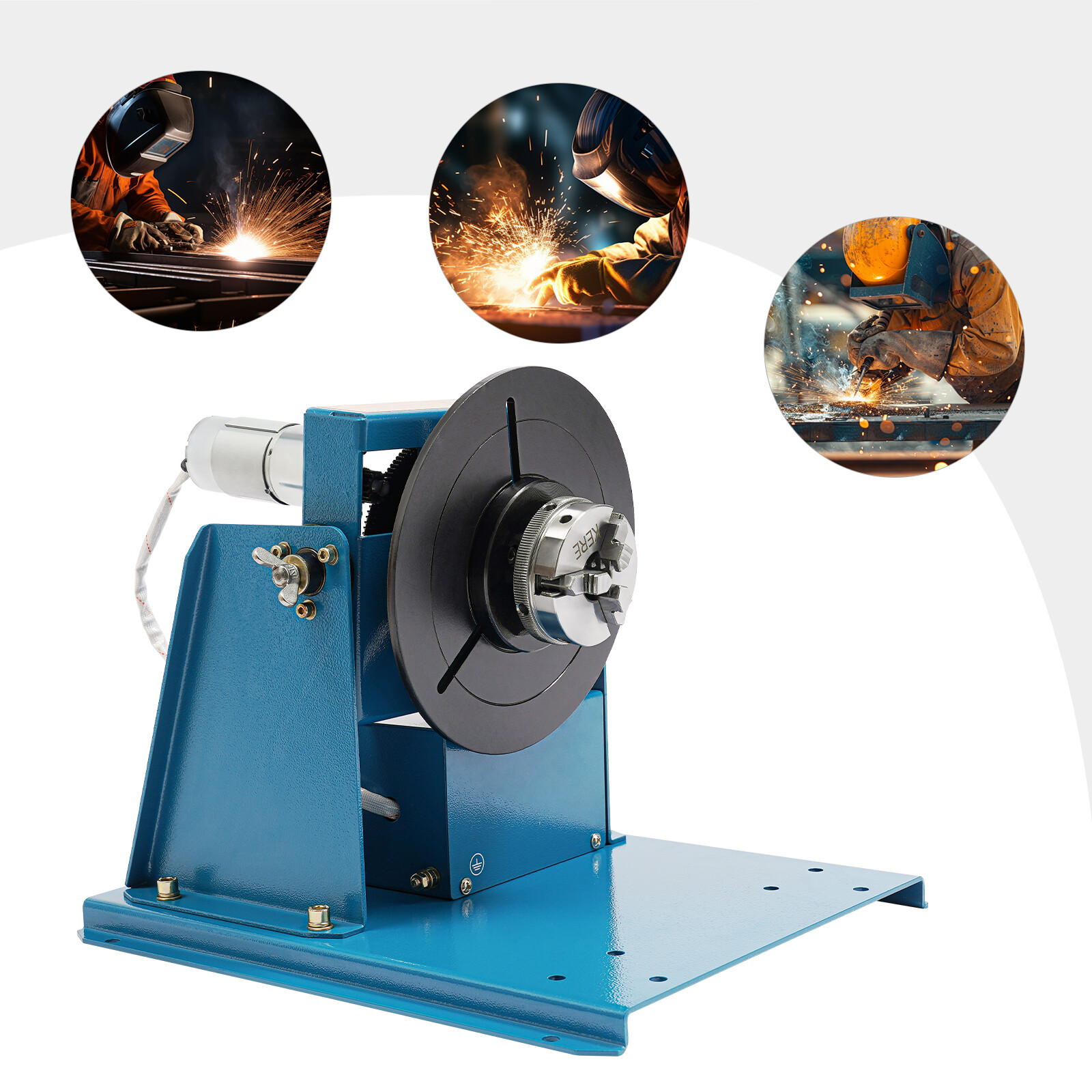 10KG Rotary Welding Positioner 0-90° Positioning Turntable Table 1-12RPM
