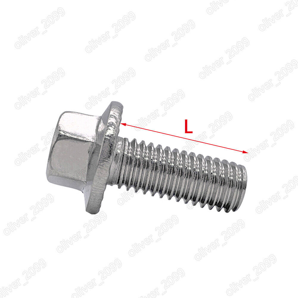 M5 M6 M8 M10 M12 304 Stainless Steel Hexagon Flange Bolts Hex Flange Head Screws