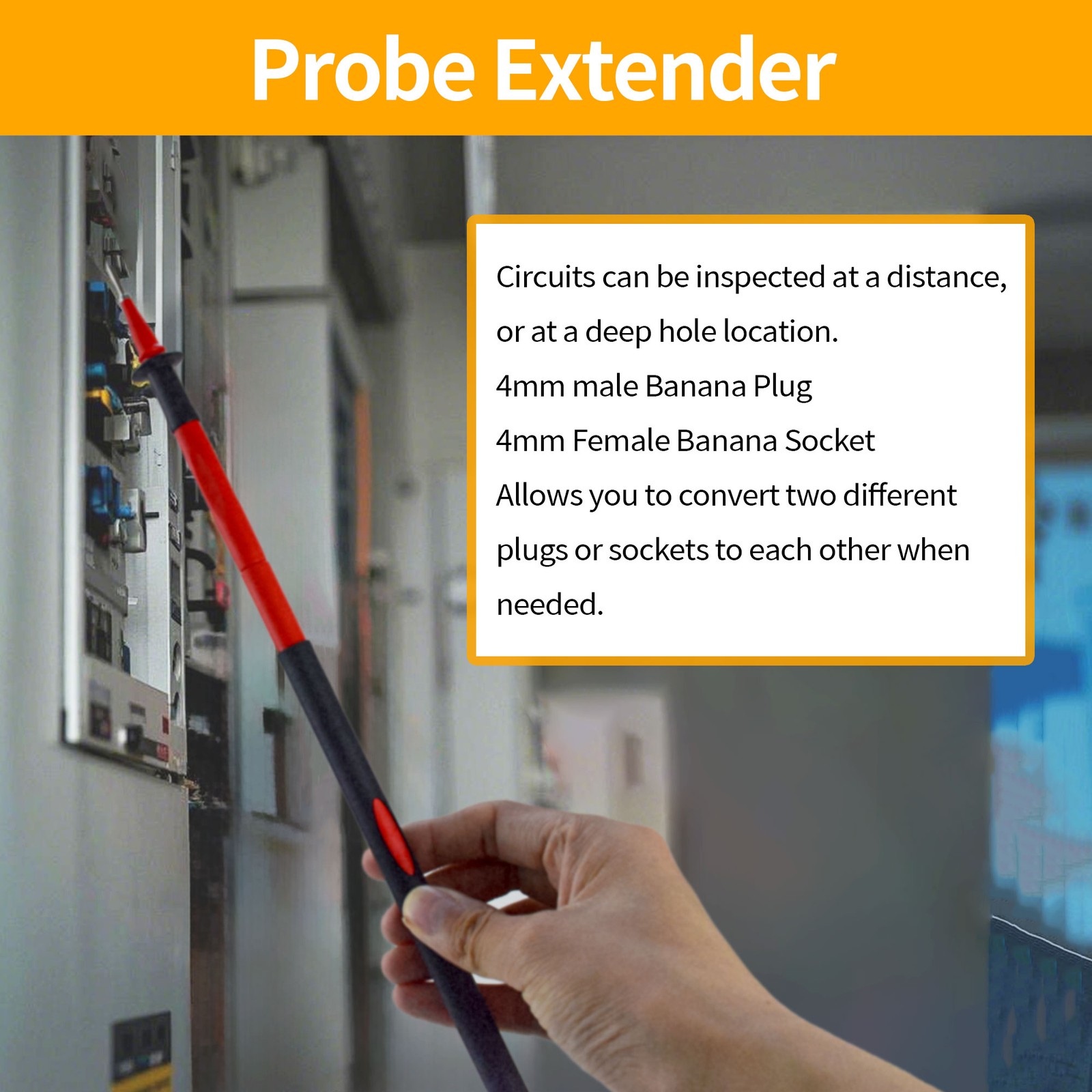 ZIBOO TP280 Test Probe Extenders Replace Fluke L210