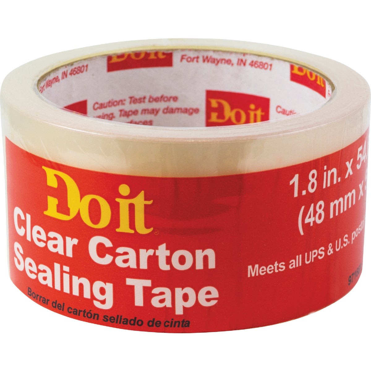 Do It 1.9 In. x 55 Yd. Clear Packing Tape 82982 SIM Supply, Inc. 82982