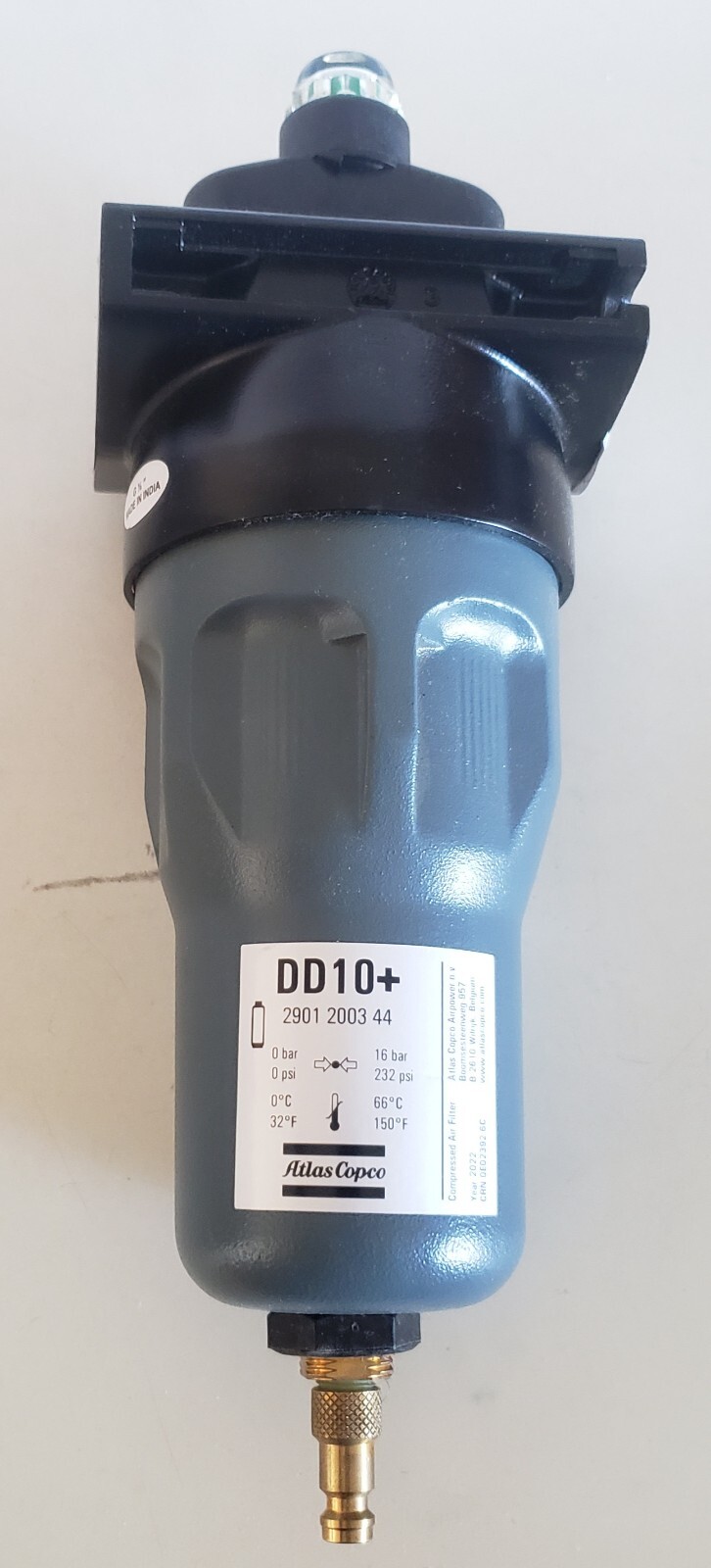 Atlas Copco DD10+ (G 1/2) Compressed Air Filter 2901 2003 44