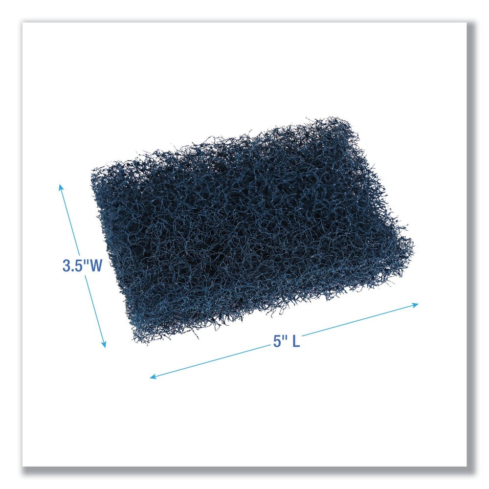 Boardwalk 188 3.5 in. x 5 in. Extra Heavy-Duty Scour Pad – Dark BL (20/CT) New