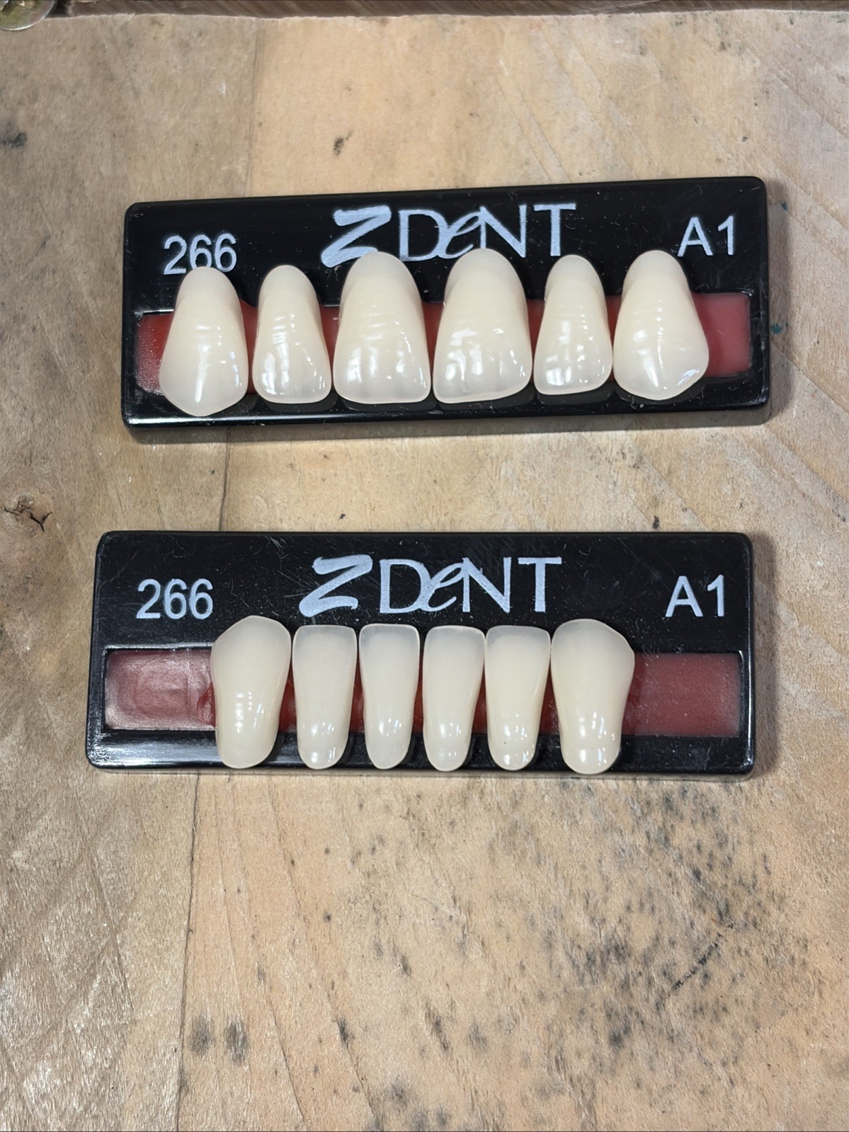 Z dent Synthetic Polymer False Teeth 2 Sets of 12 for 24 Total Size 266 267 A1
