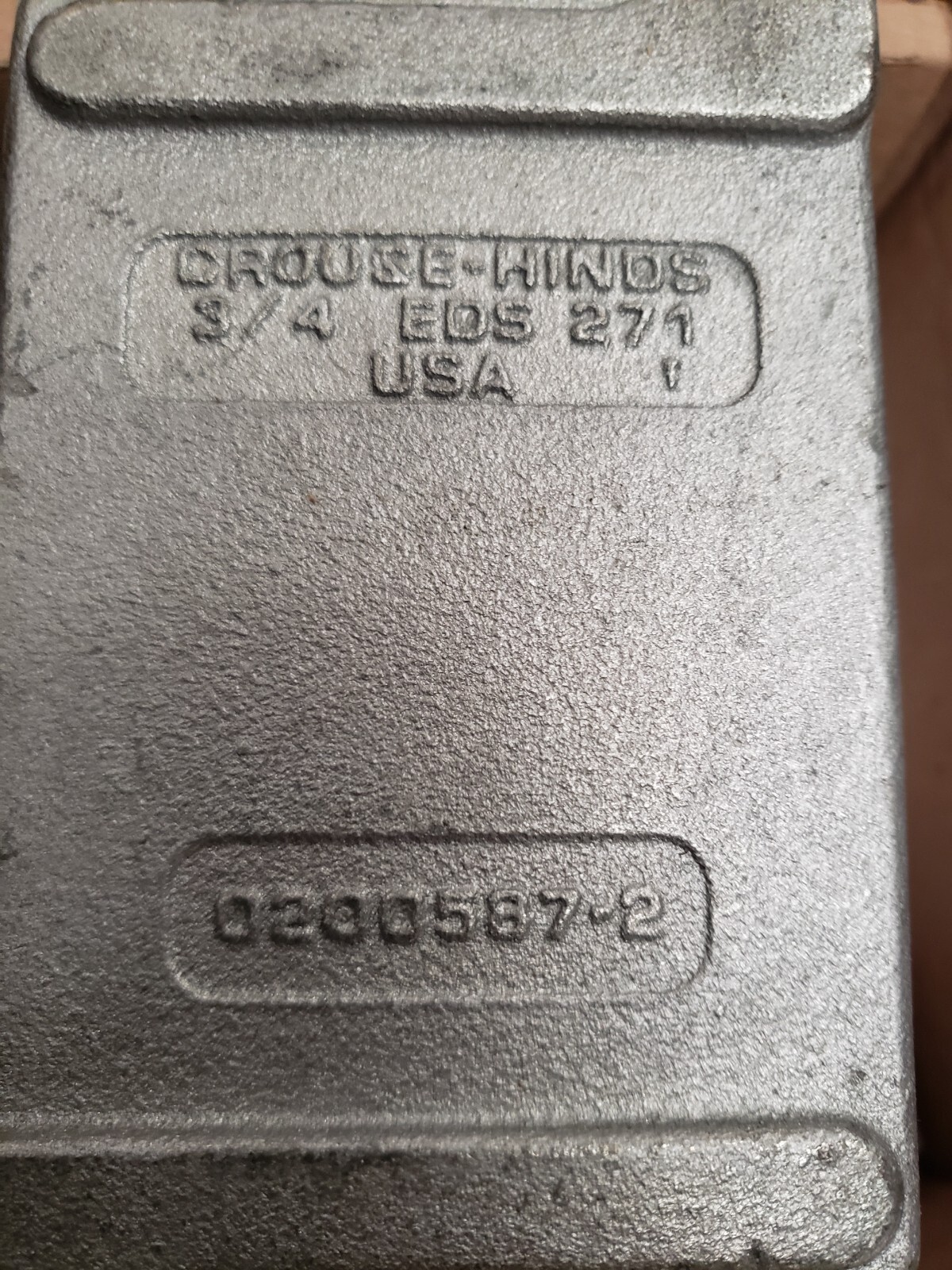 Crouse Hinds EDS21271ONOF Operated Selector Switch Station 3/4in