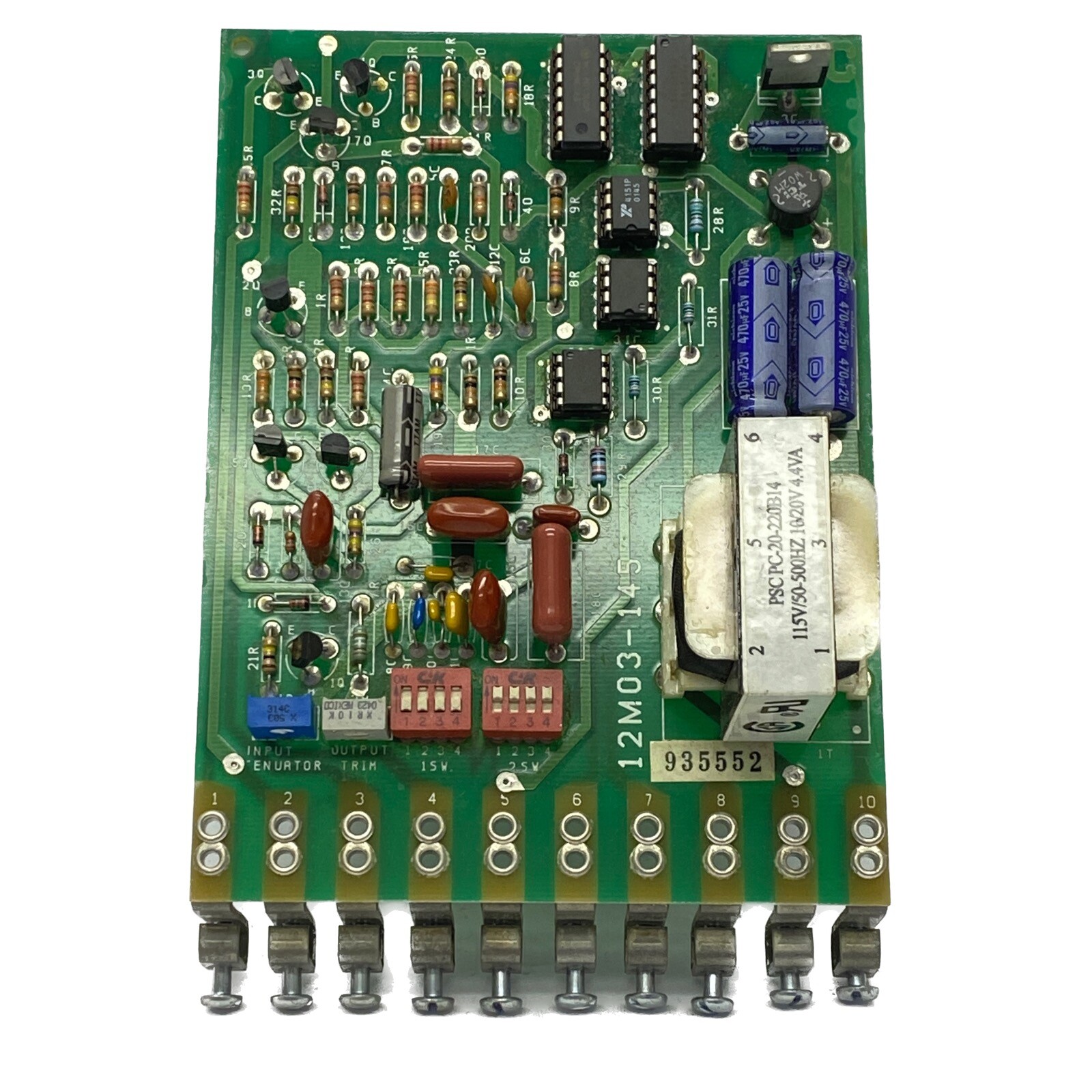 NEW Contrex 115V/50-500Hz 10/20V 4.4VA Frequency to Volt Converter PCB 12M03-145