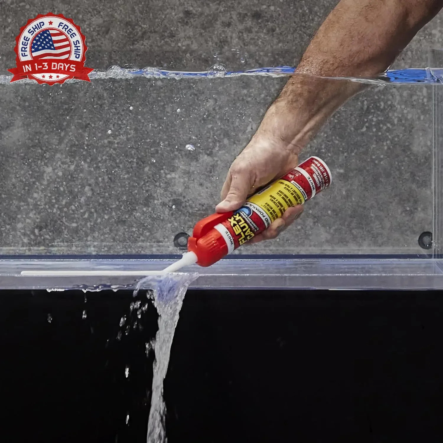 Flex Caulk, Waterproof & Weatherproof Hybrid Polymer Sealant, Strong, Paintable,
