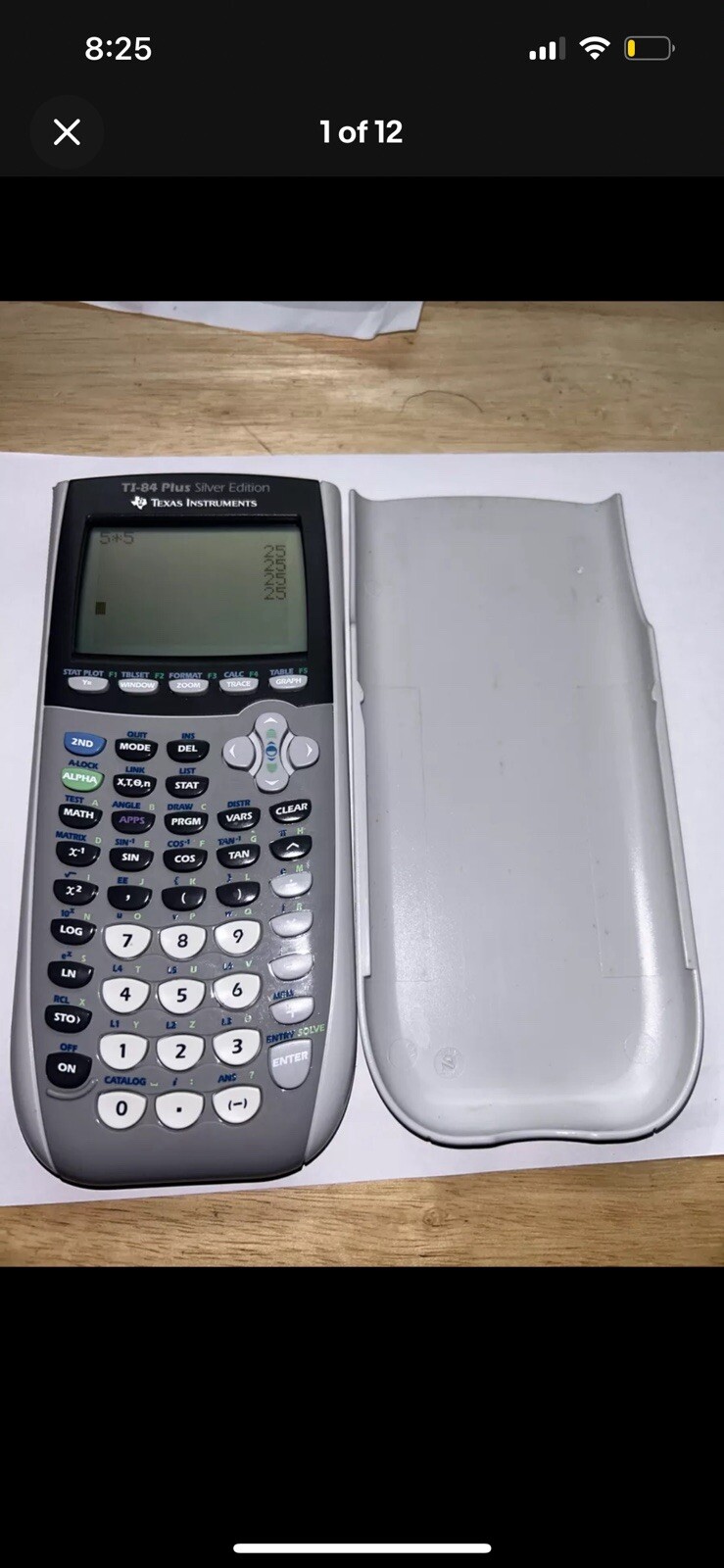 Texas Instruments TI-84 Plus C Ti 89 Graphing Calculator Cover ONLY Tested Black