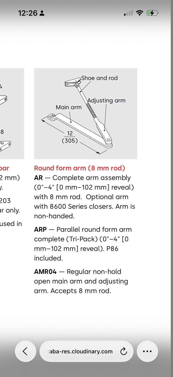 NEW DORMA 8616-ARP-FMC-605 DOOR CLOSER, METAL COVER POLISHED BRASS ADA COMPLIANT