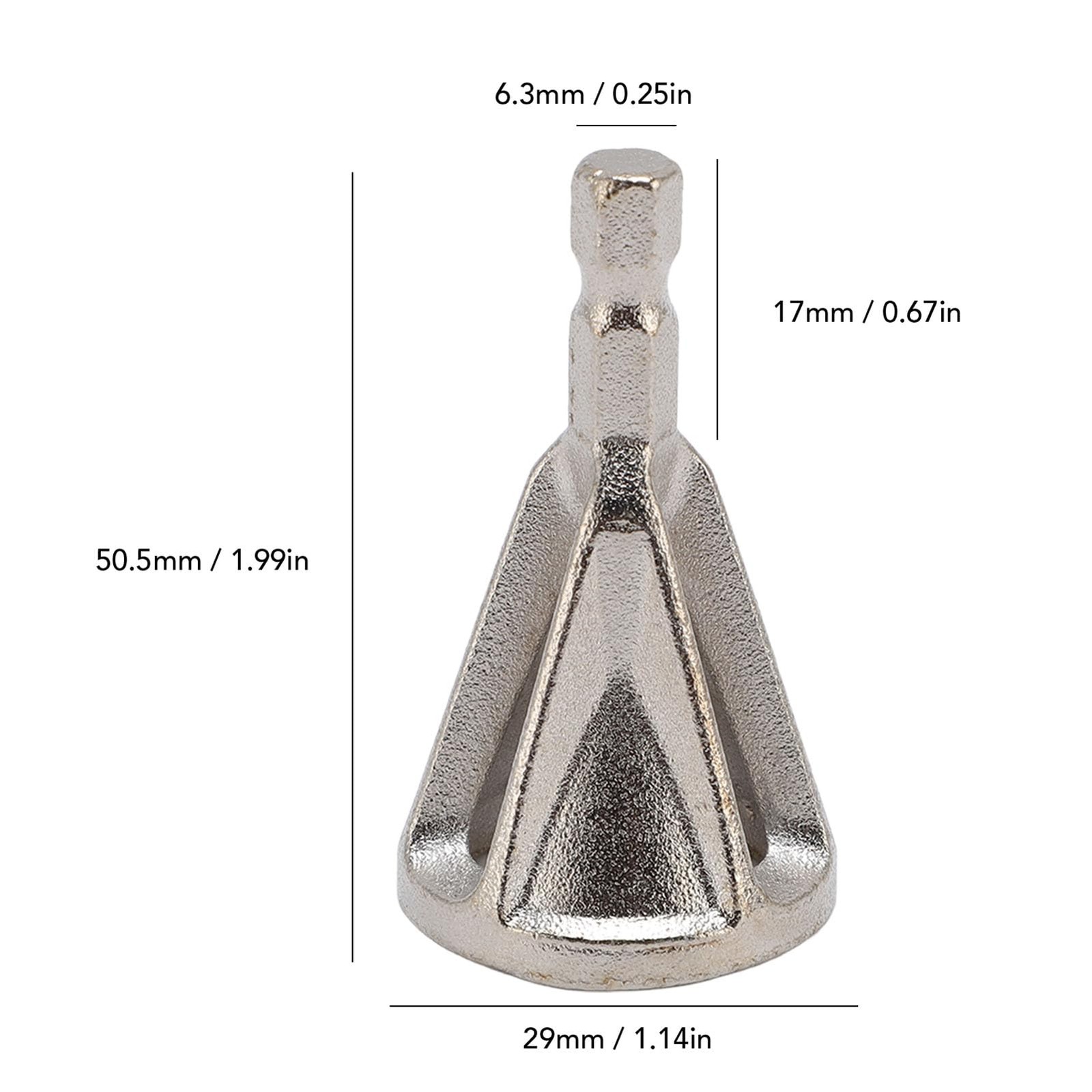 Deburring External Chamfer Tool, 4PCS High Speed Steel Bit 1/4 Hex Shank 3 Holes