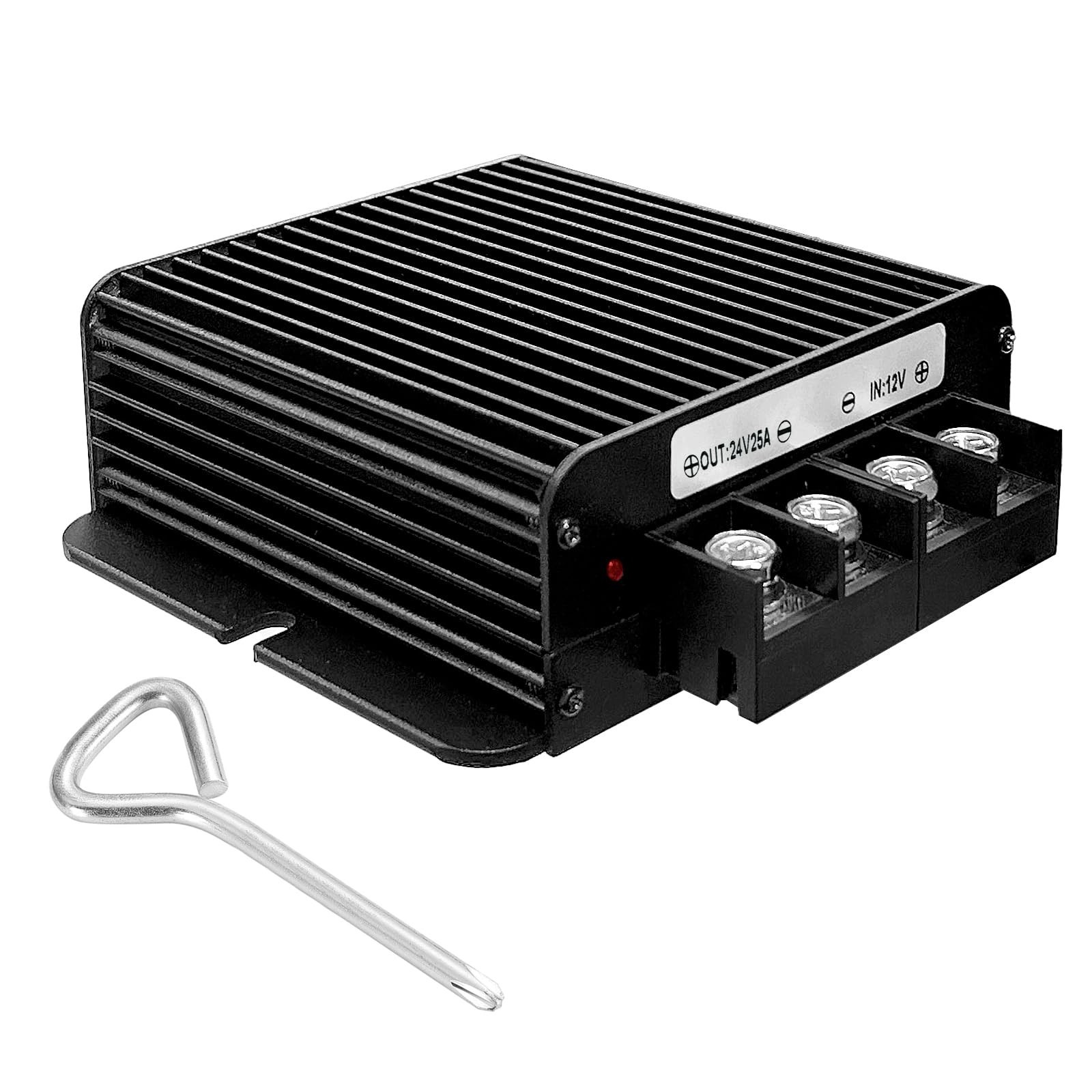 600W Dc-Dc 24V 25A Power Converter 12V to 24V Step-Up Transformer, Shockproof…