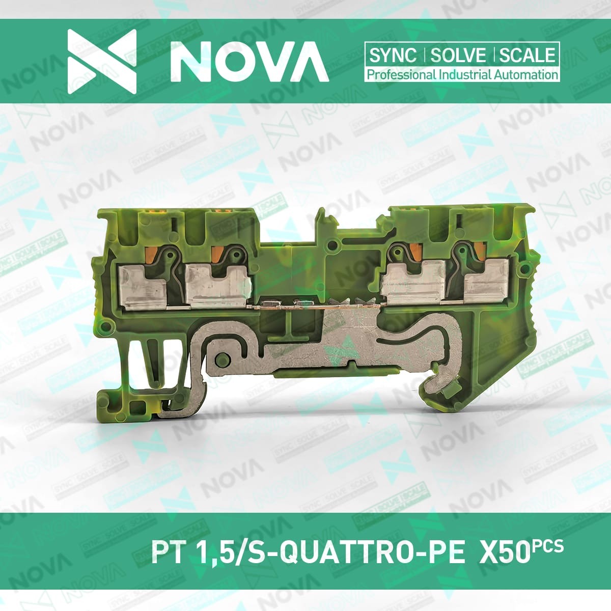 50pcs New PT Push-in Terminal Block PT1,5/S-QUATTRO-PE 3208333
