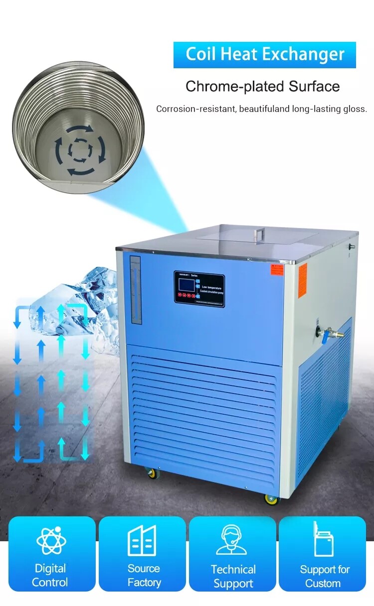 50L -40℃ Cooling Chiller Low Temp Cooling Liquid Recirculating Pump Circulator