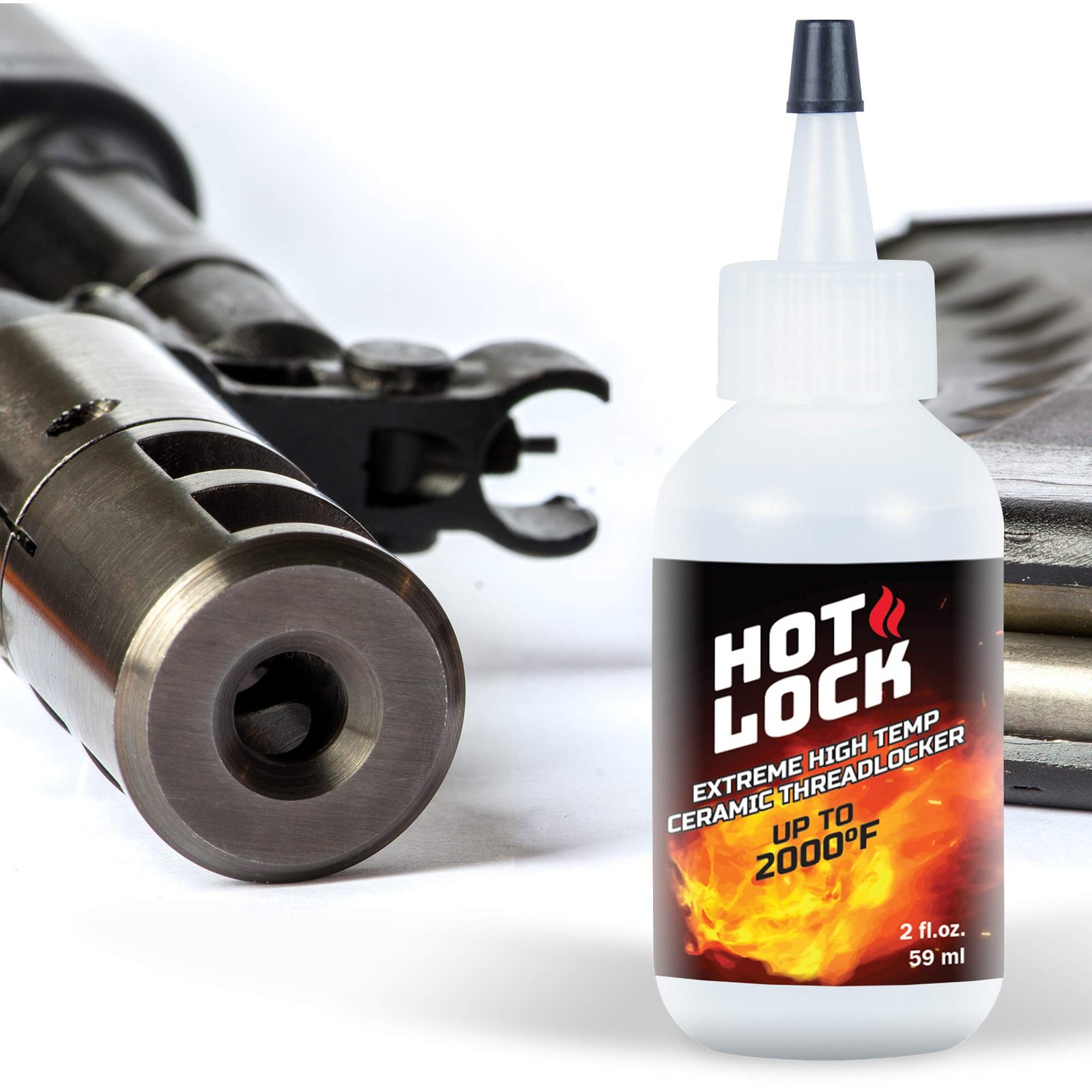 Vibra-TITE 19960 Hot-Lock Extreme High 2 Fluid Ounces, Translucent