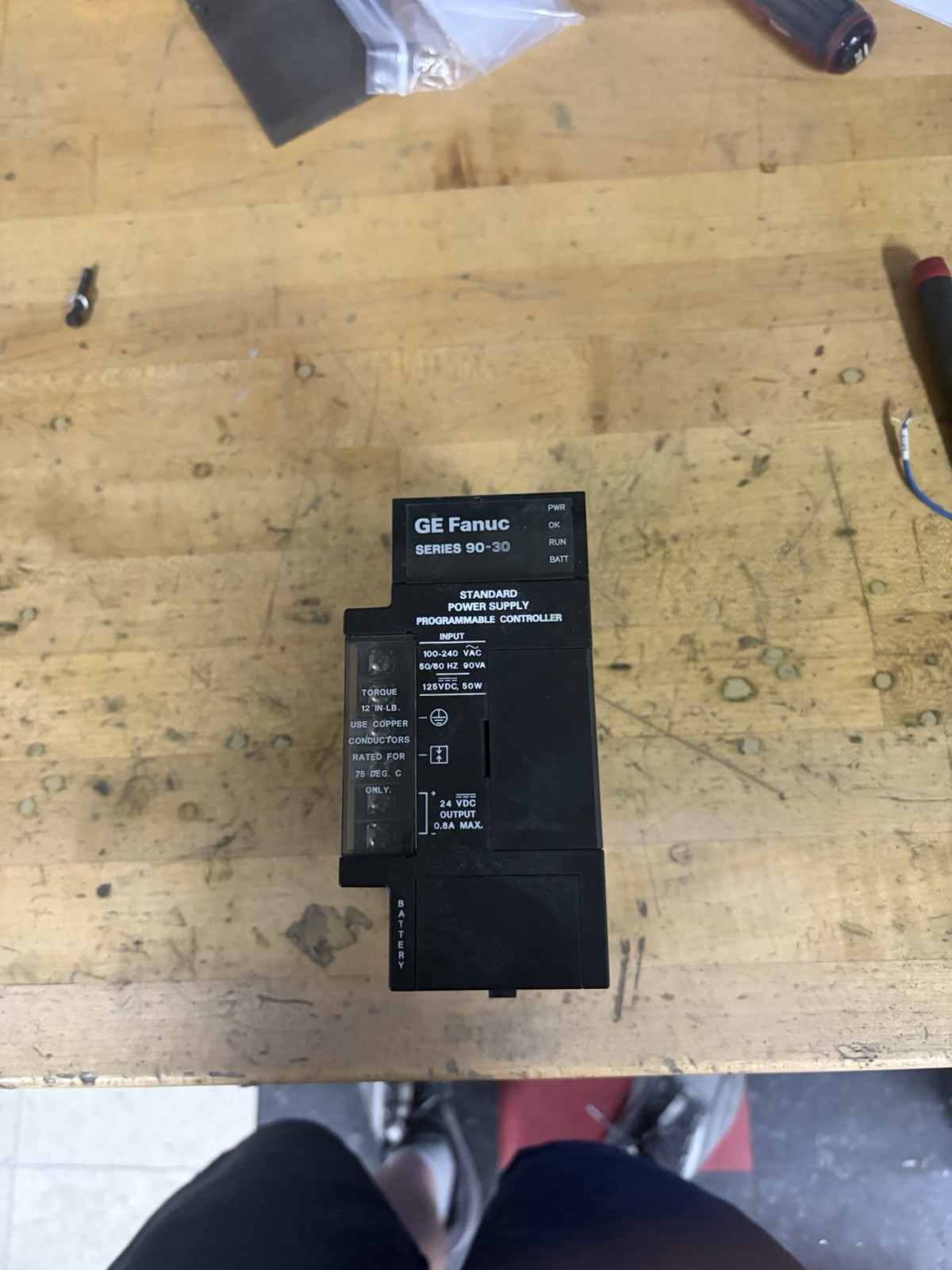 GE Fanuc PLC Power Supply IC693PWR321T 120/240VAC 125VDC USED