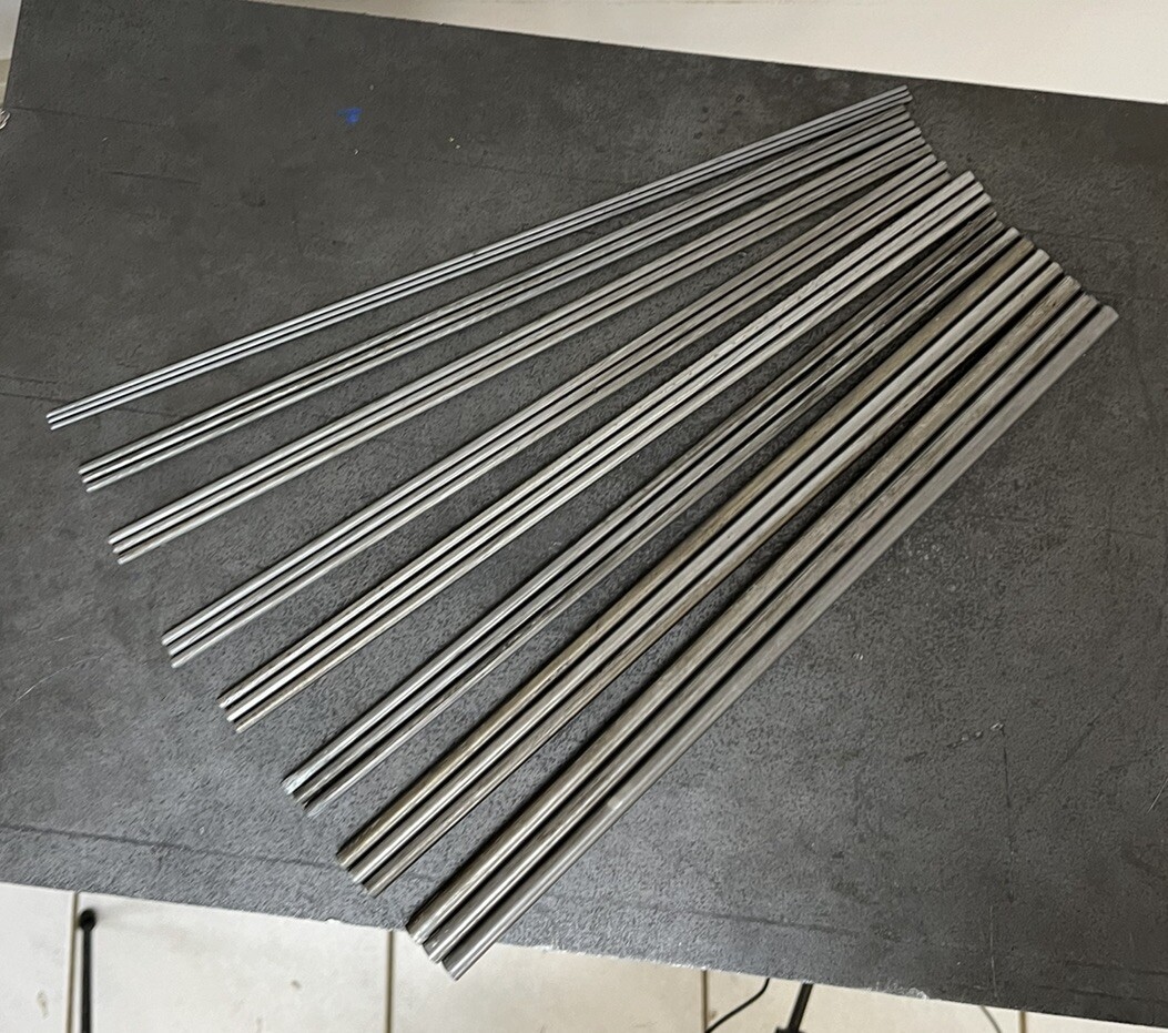 12L14 Steel Round Bar Stock Assortment – 24 Small Diameter Rods – CNC Lathe