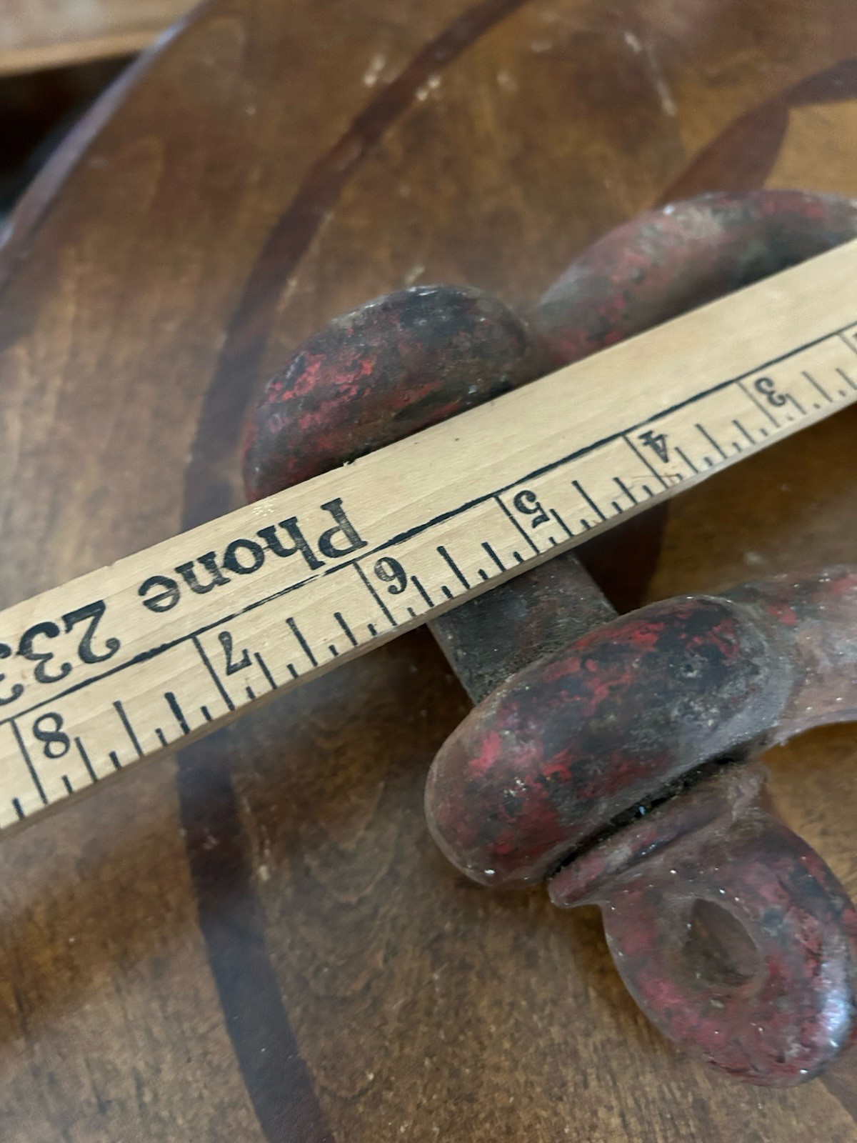 Vintage Crosby Anchor Shackle For Rigging Heavy Loads 5” Width 6.5” Length