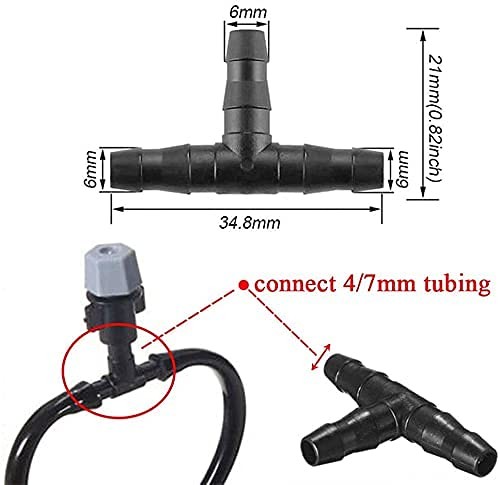 280 Pcs Barbed Connectors Irrigation Fittings style 1, black|grey|white