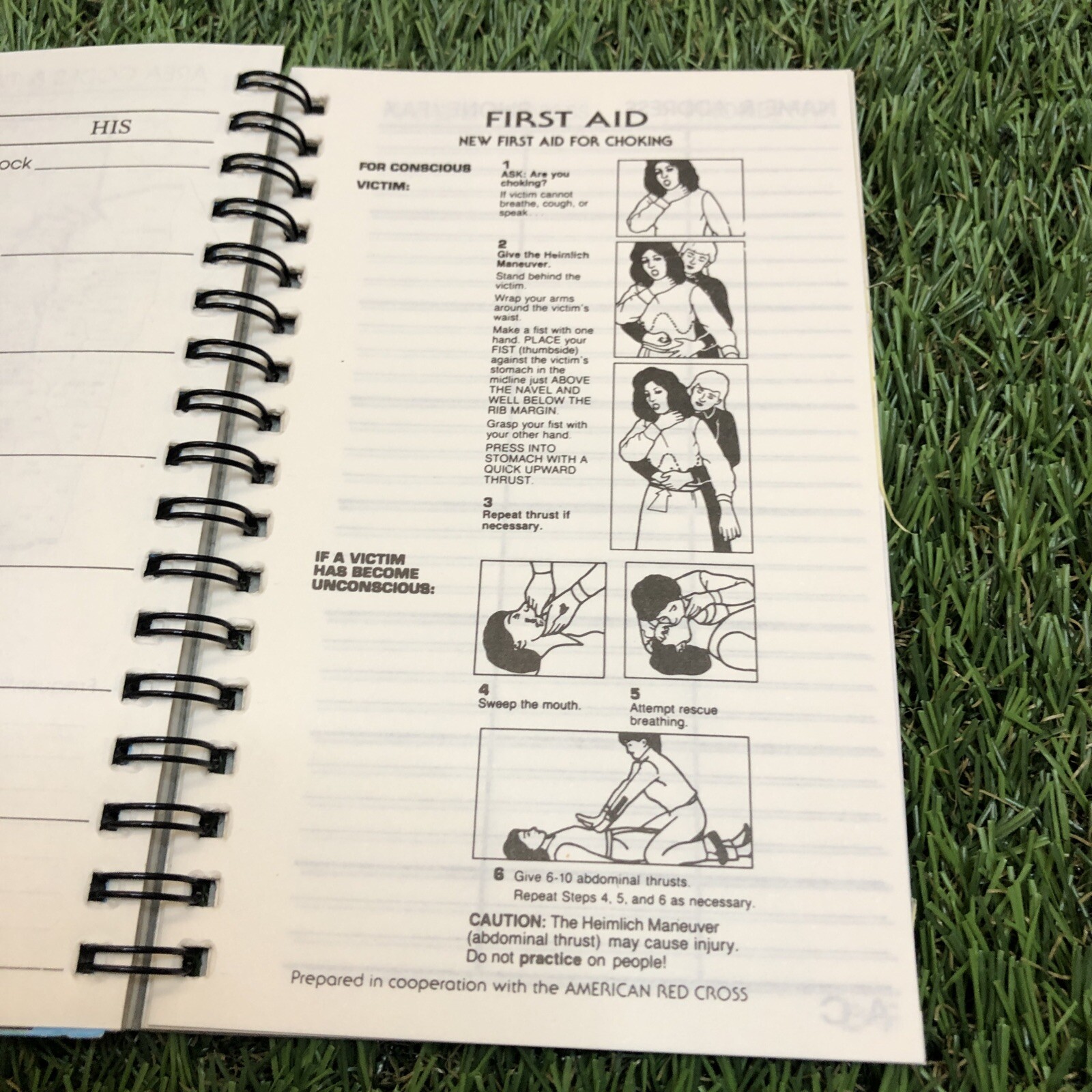 Vintage 1995-97 Michael Stevens 12 Months Spiral Mini Planner 6”x4”clean