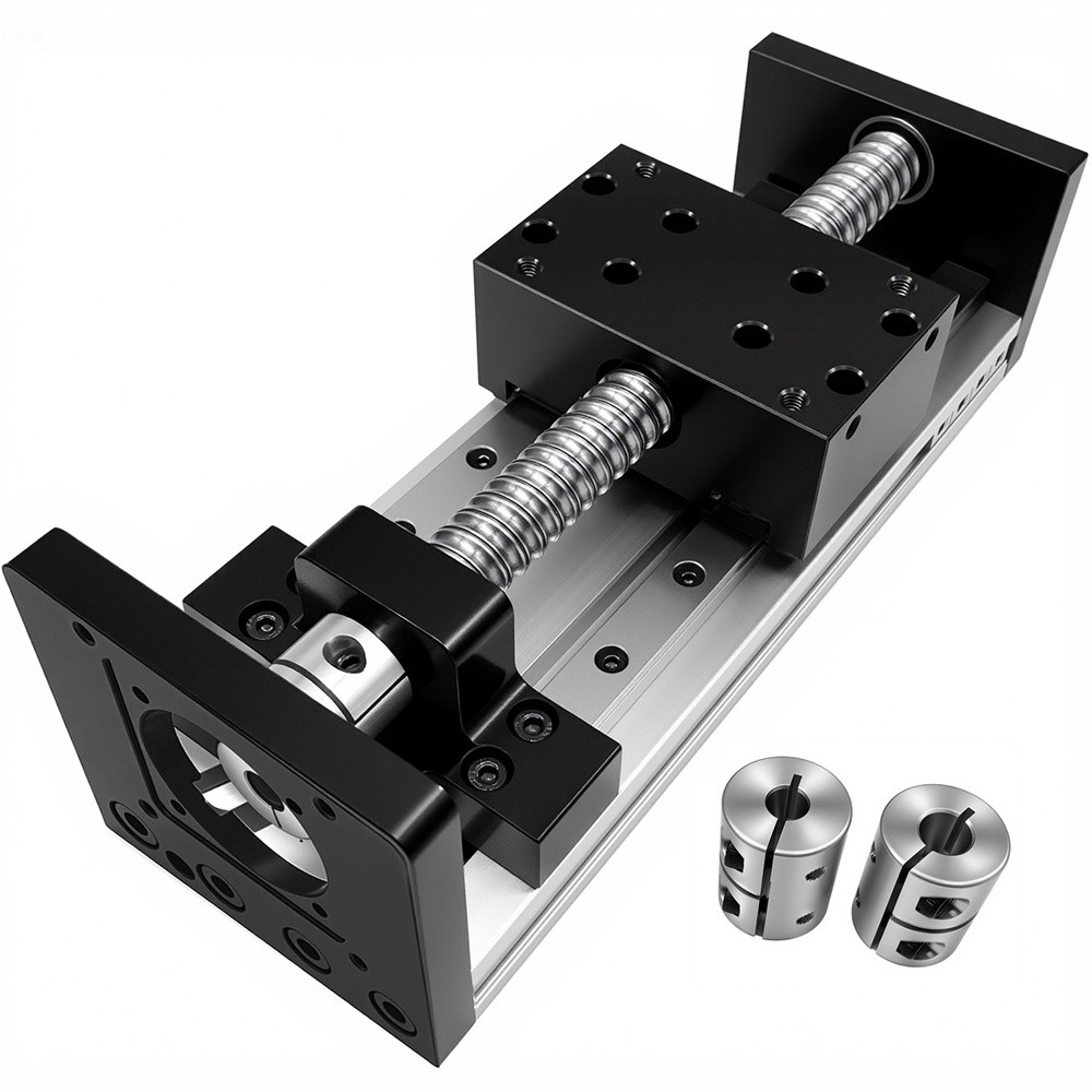 Double Guides Ballscrew Slide Table Linear Stage Module Nema23Motor Drive Kits