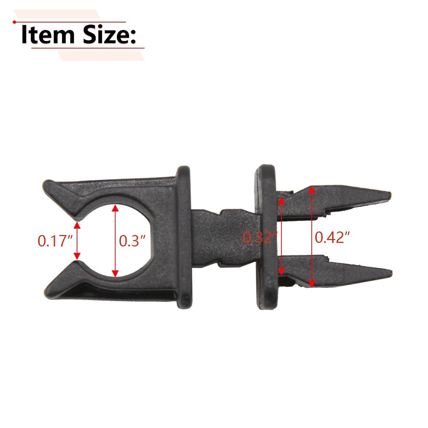 Hood Prop Rod Retainer Clip Compatible with Wrangler YJ TJ Patriot Compass