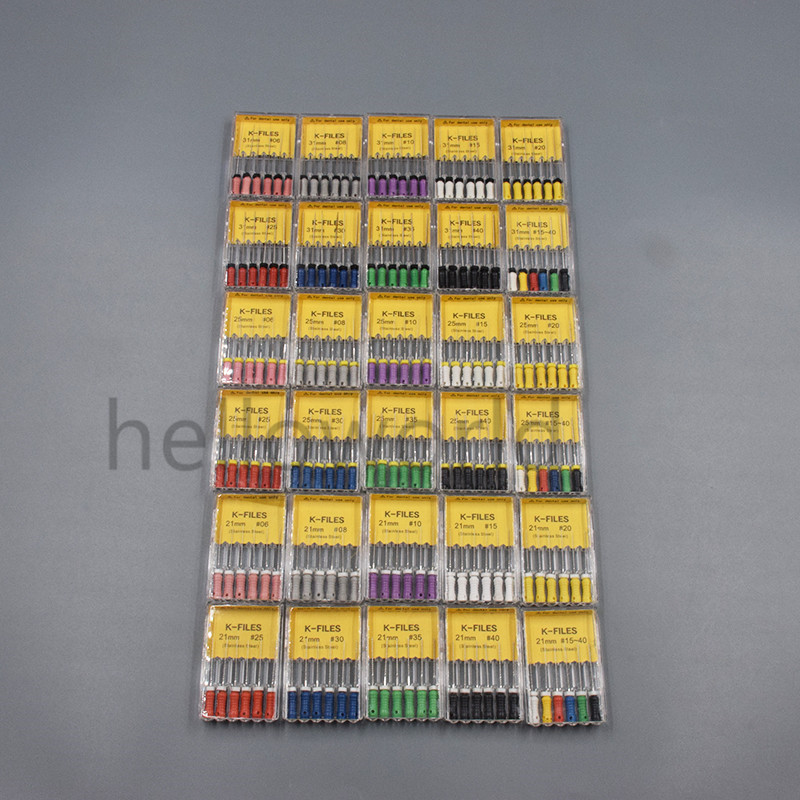 Dental H/K-Files 21/25/31mm Endodontic Instruments REAMERS Root Canal Hand Use