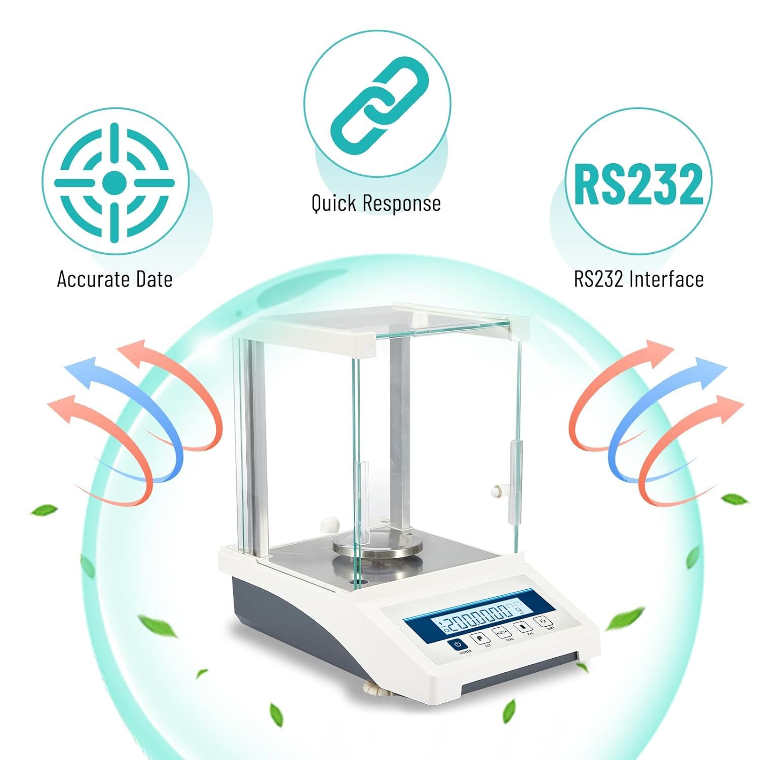 Lab Scale Digital Analytical Balance 220g Scientific Precision Scale 0.0001g USA