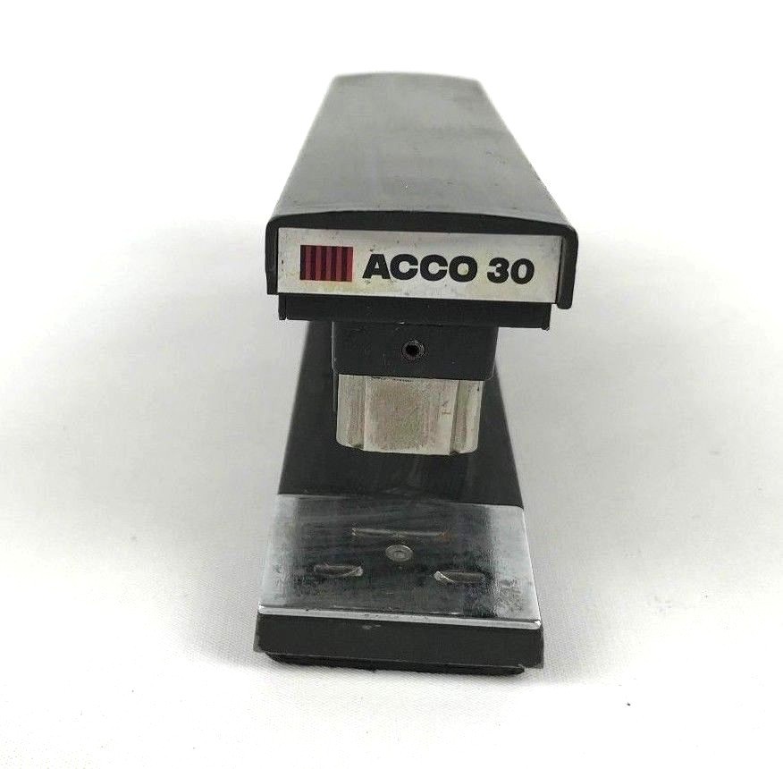 Vintage ACCO 30 Stapler Paperweight USA Black Buy It For Life