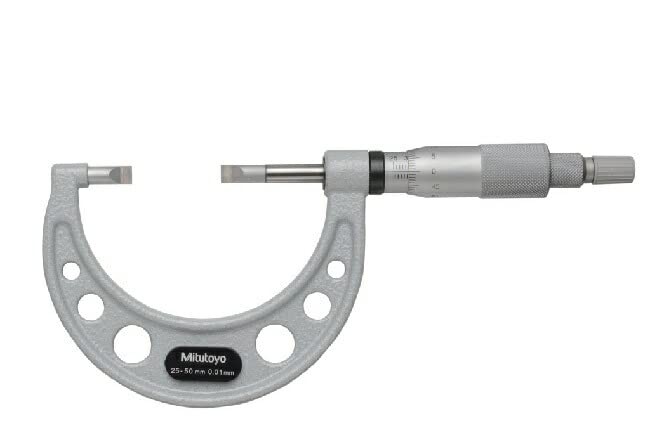 Mitutoyo BLM-50WB 122-142-10 Blade Micrometer 25-50mm Carbide Tip Japan Quality