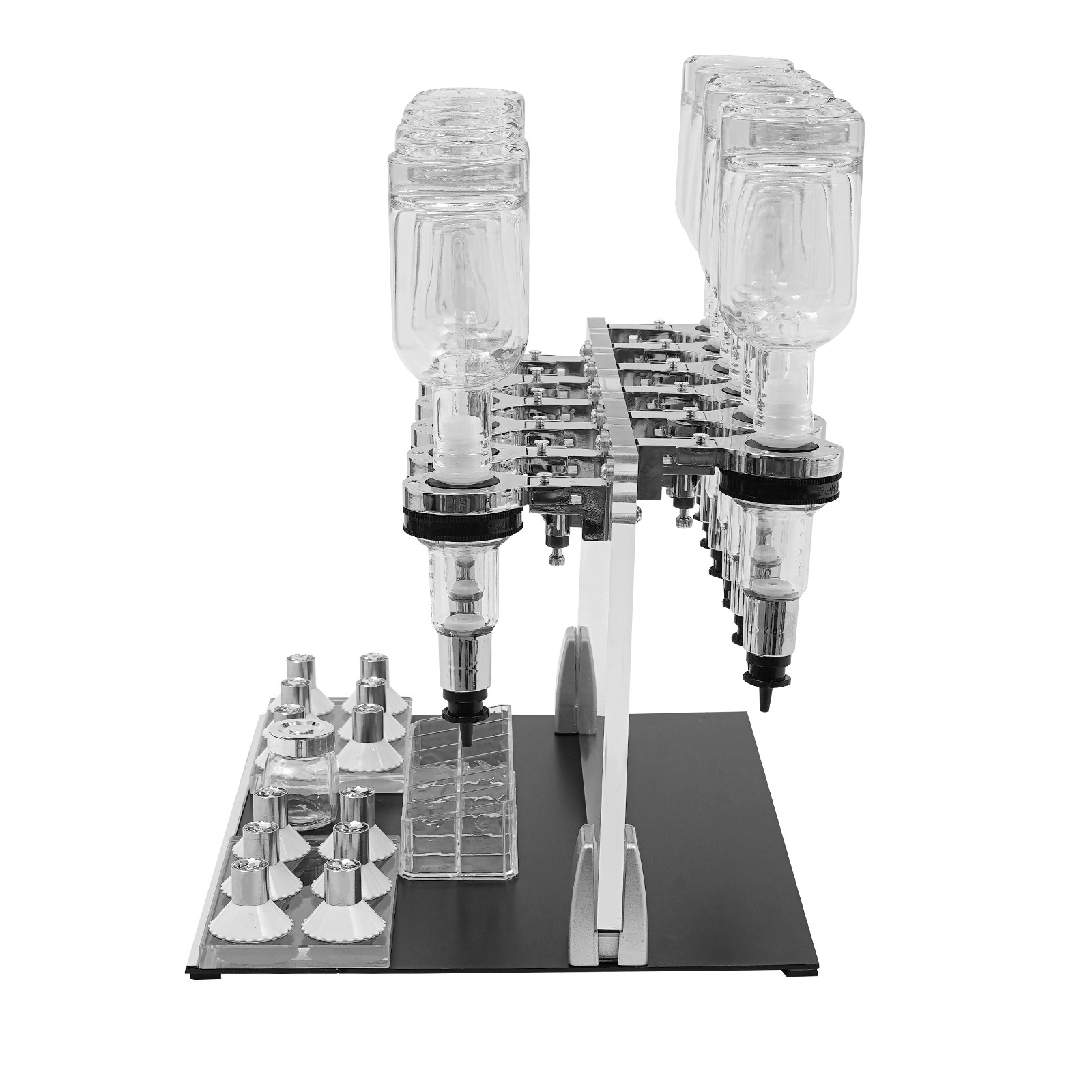 12 Bottles Manual Perfume Dispenser Desktop Perfume Dispenser Machine 200ml