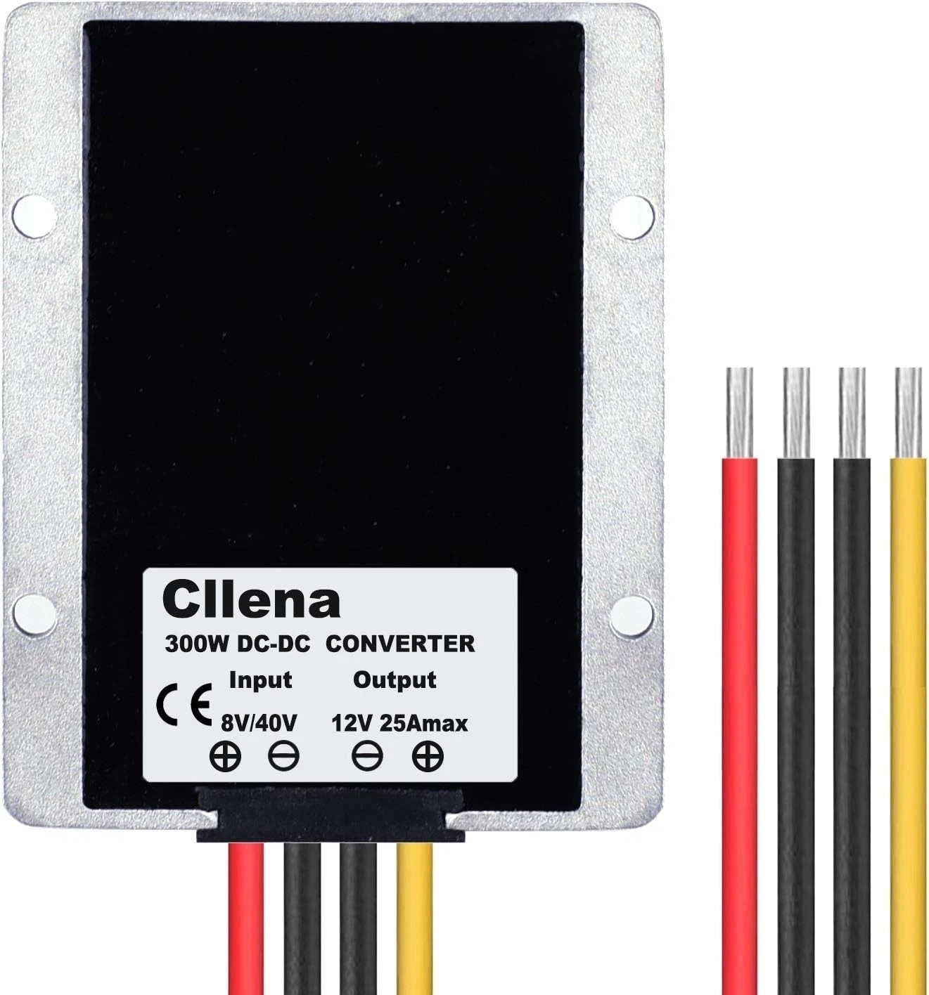 DC 8-40V to 12V 25A 300W Step Up/Down Regulator, Waterproof, High Efficiency