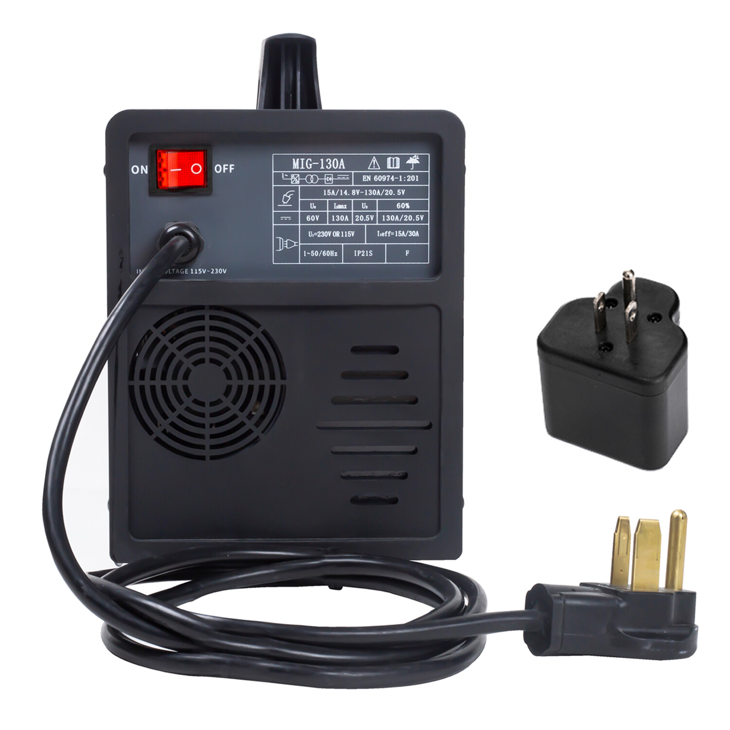 Amico MIG-130A, Amp Flux Core Gasless Welder, 115/230V Dual Voltage Welding New