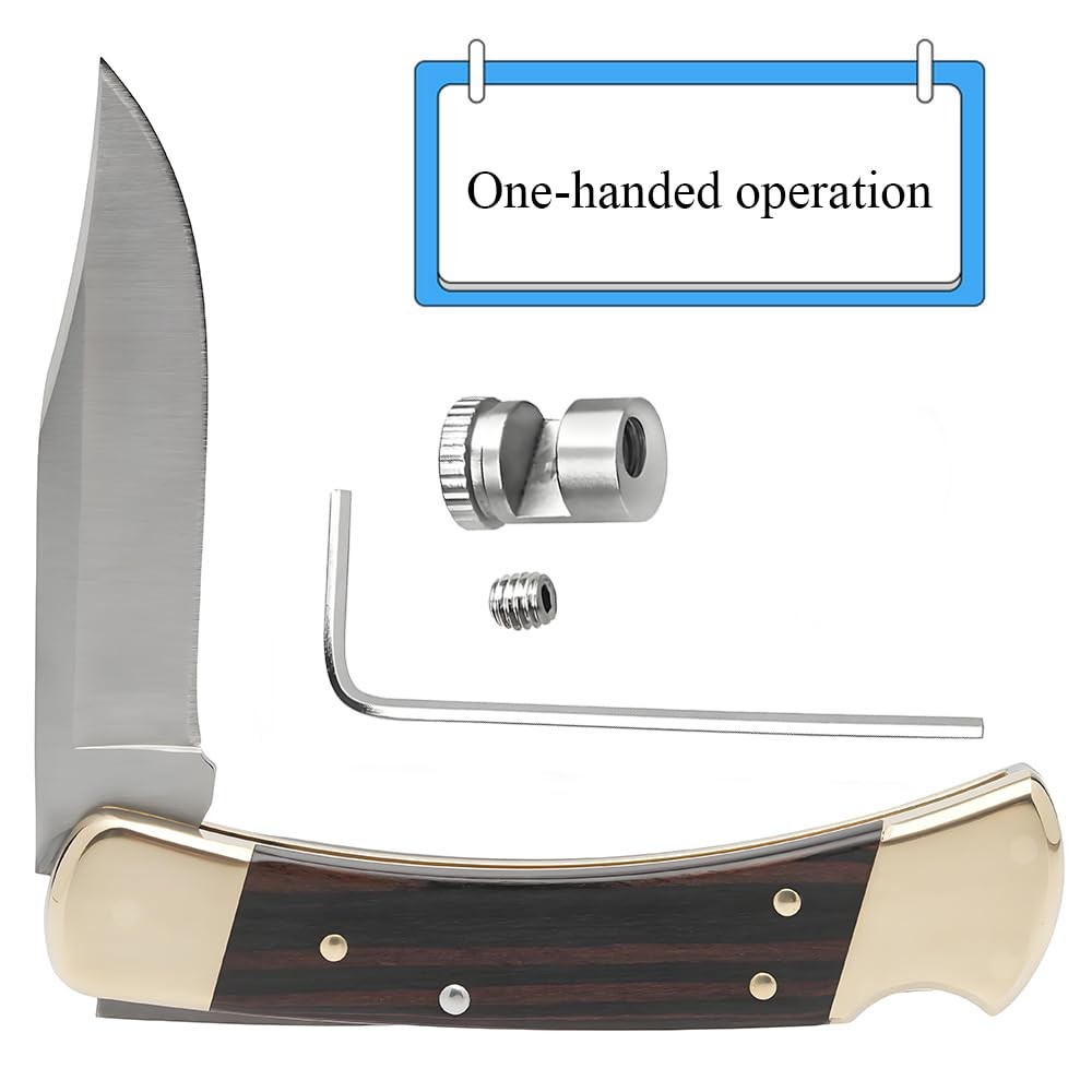 Thumb Stud Replacement Thumb Bar Sliver for Folding Hunting Knife Blade Thick…