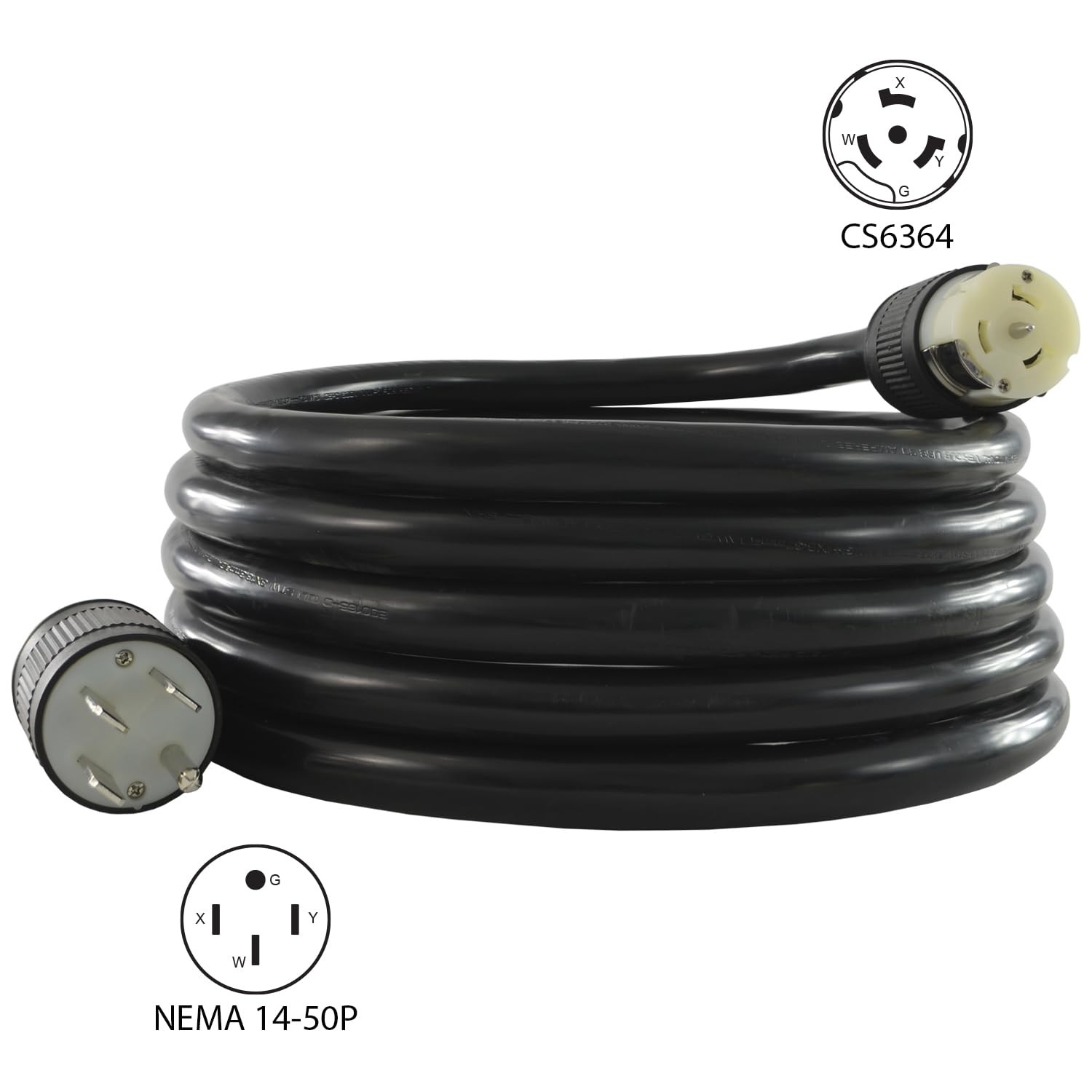Conntek TES1450-010 Nema 14-50P to CS6364 Power Supply Cord, 10-Feet