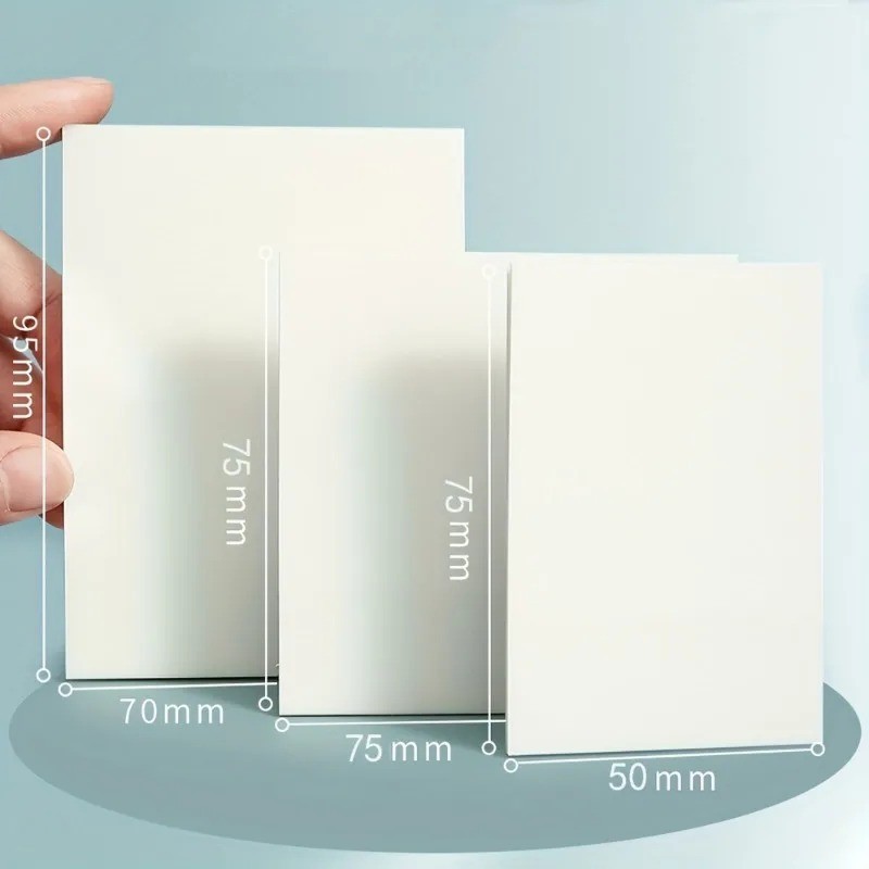 50 Sheets Transparent Sticky Notes Waterproof Memo Pad Self Adhesive Notes