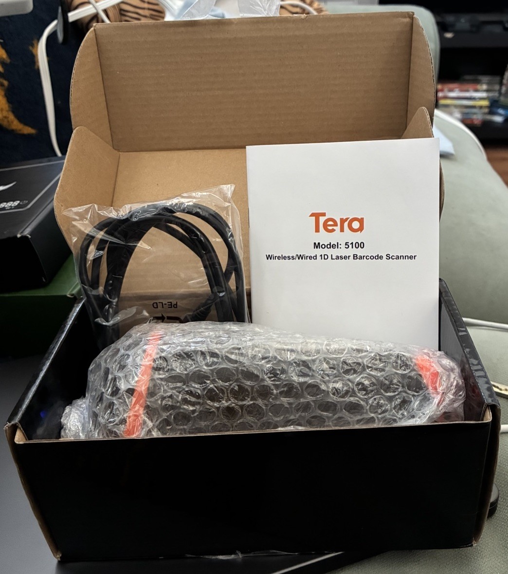 Tera D5100 2D Barcode Scanner Wireless USB Wired QR 2200mAh