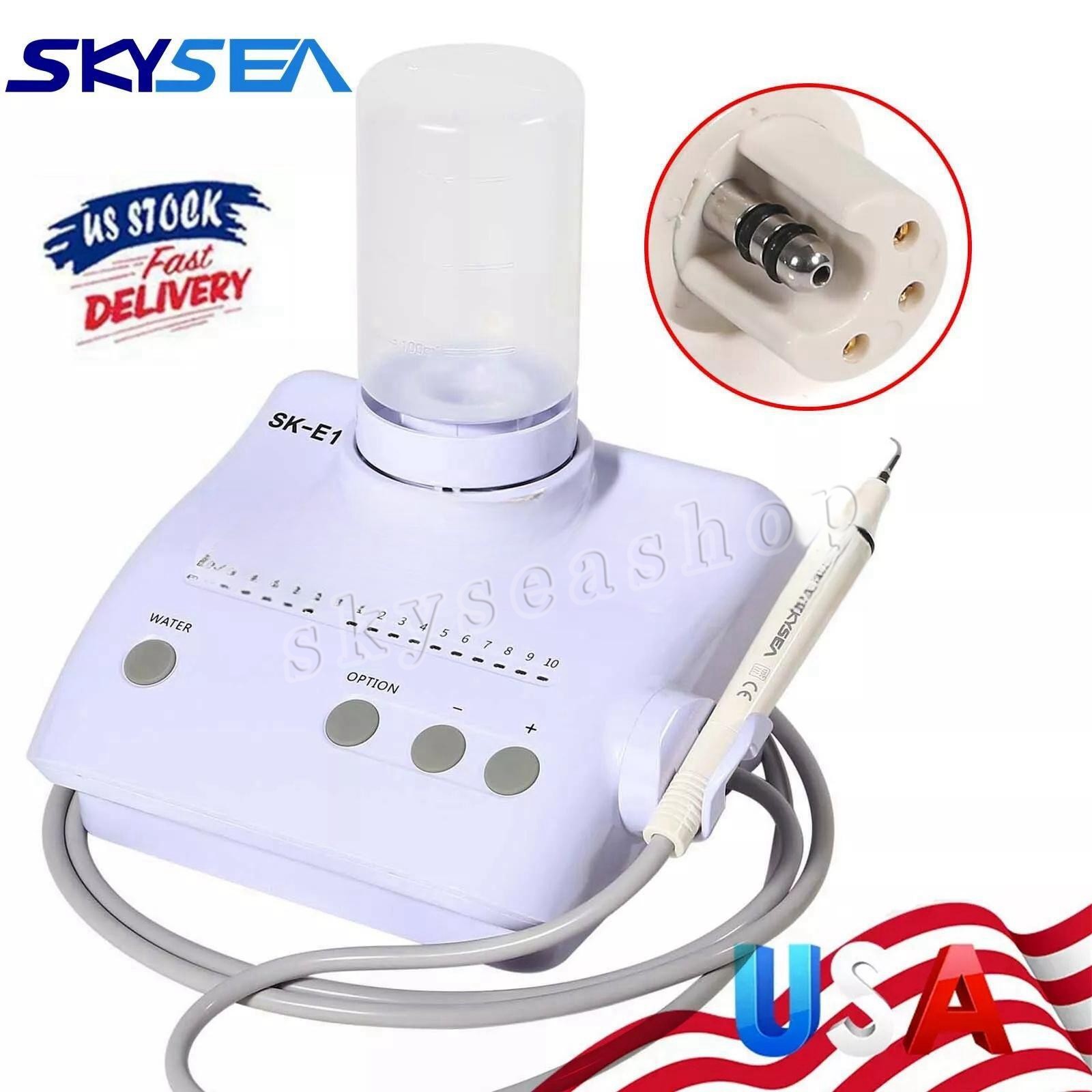 SK-E1 Dental Ultrasonic Electric Scaler 2*Water Bottles Fit Cavitron EMS Tips