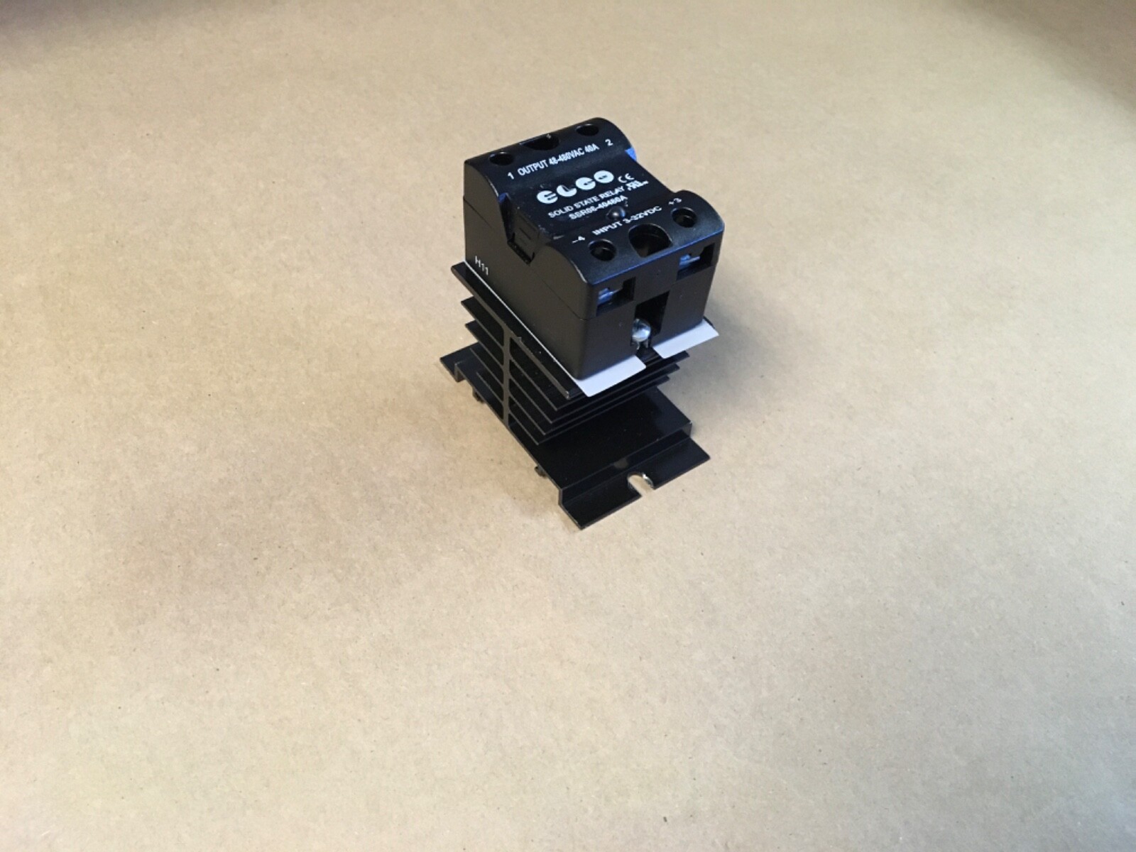 Solid State Relay SSR08-40480A DC 3-32V to AC 48-480V + Heat Sink (KB)