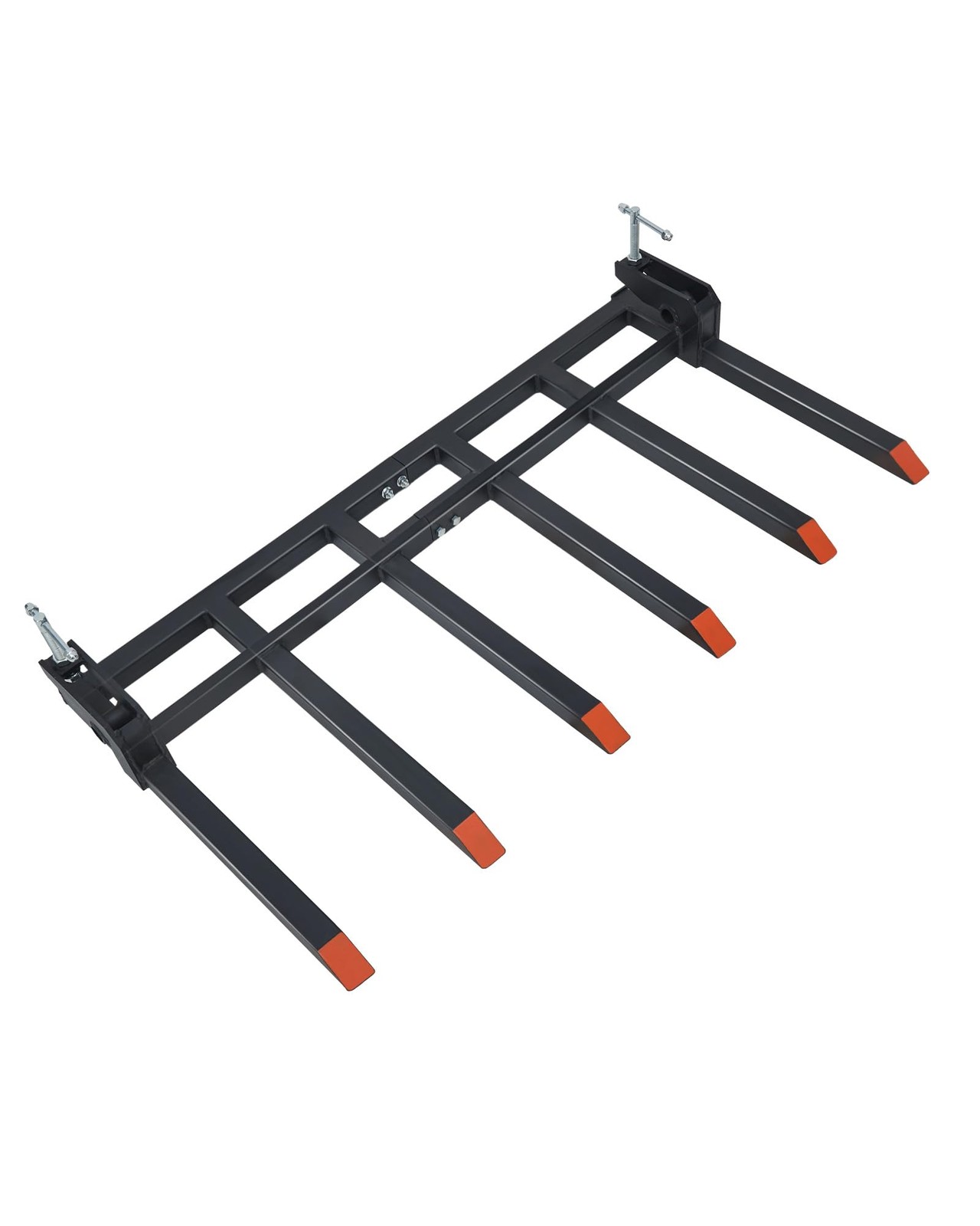Clamp-On Debris Forks for 60″ Tractor Bucket Heavy Duty 4400 LBS ,6 Fork Tines