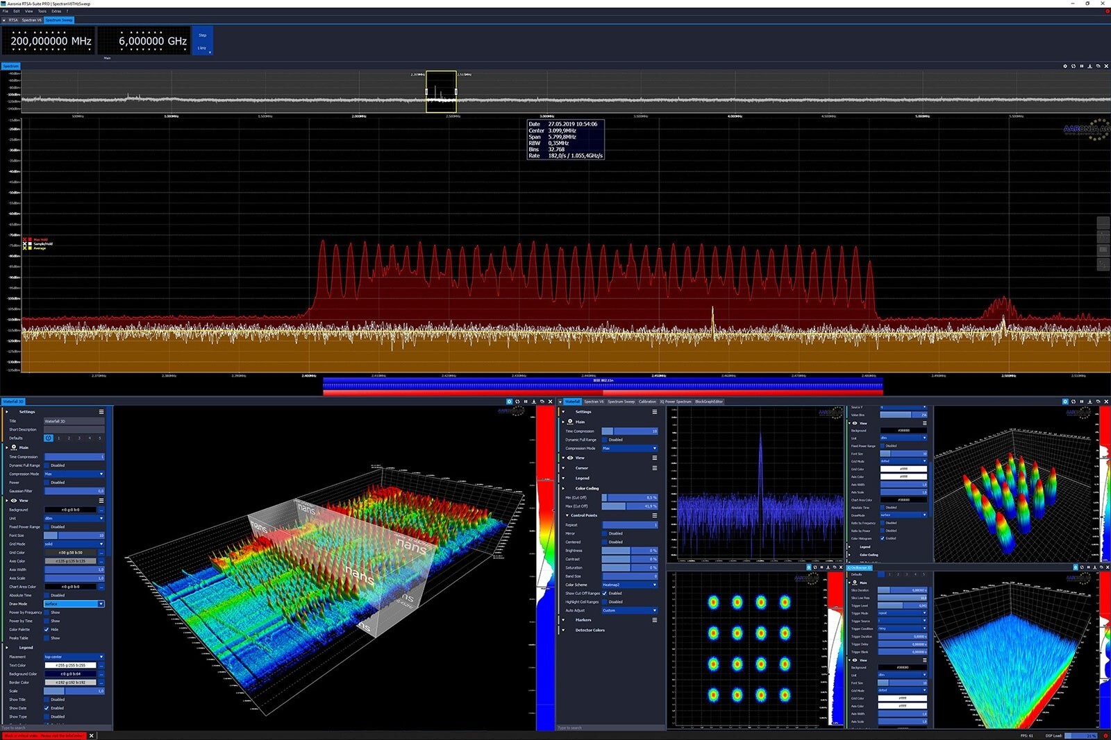 Aaronia SPECTRAN V6 PLUS 2000XA-6 6GHz USB Spectrum Analyzer 160MHz RTBW