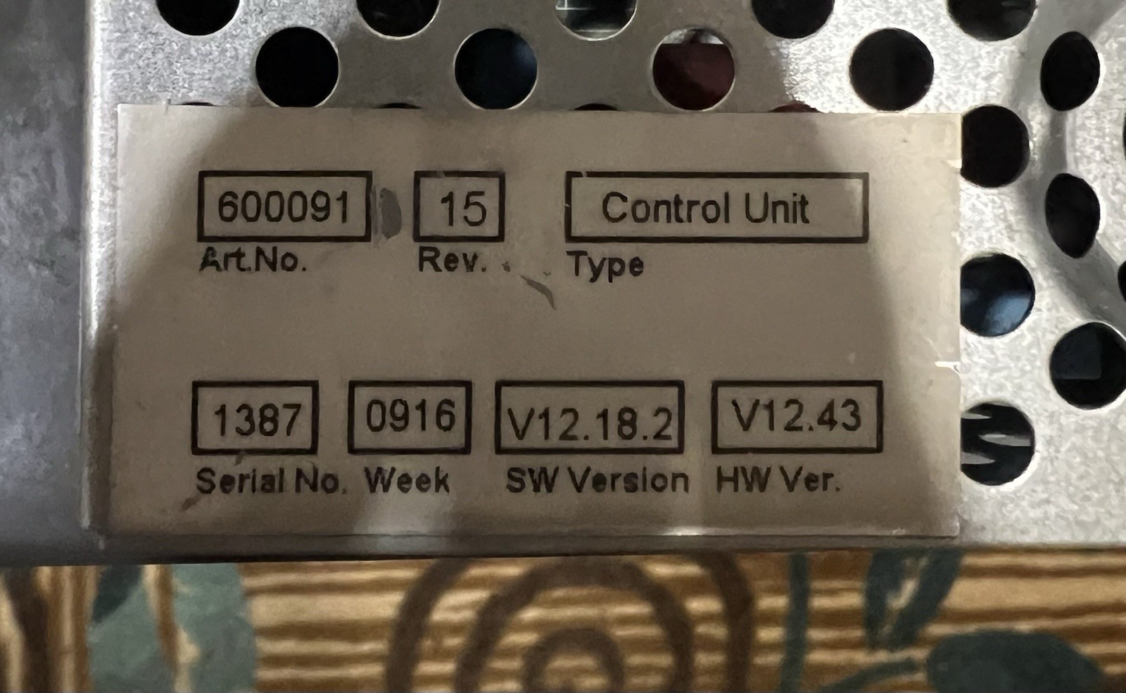 ASSA ABLOY R600091 BESAM UNISLIDE CONTROL UNIT