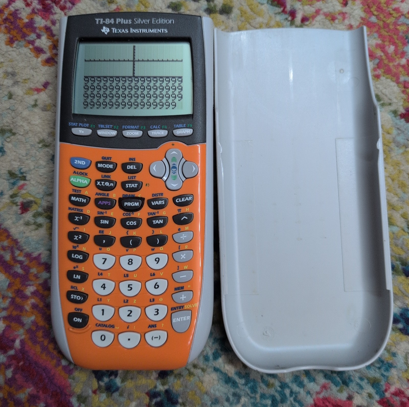 Texas Instruments TI-84 Plus Silver Edition Calculator (Orange), Tested With 🔋