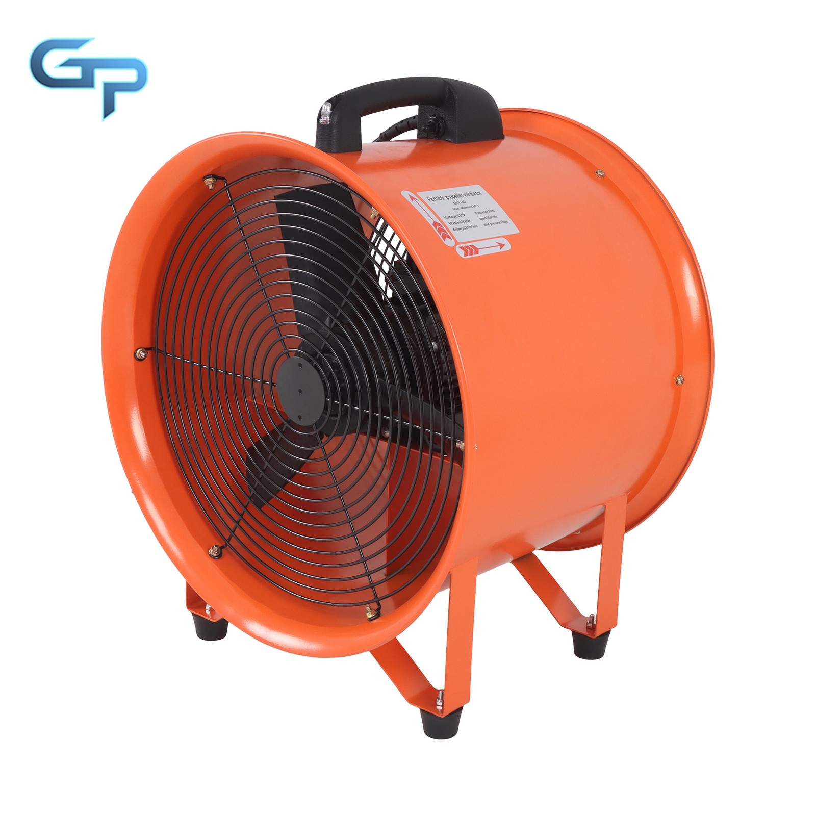 Air Mover Blower Fan 16 Inch 1125W 3000CFM 1450RPM with 33 FT Flexible Duct