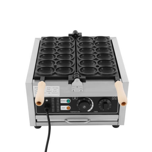 Egg-Shape Waffle Making Machine Mini Electric Waffle Making Baking Machine 1800W