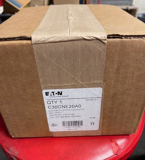 EATON C30CNE20A0 30A 120V Electrically Held Lighting Contactor 2NO 0NC Poles