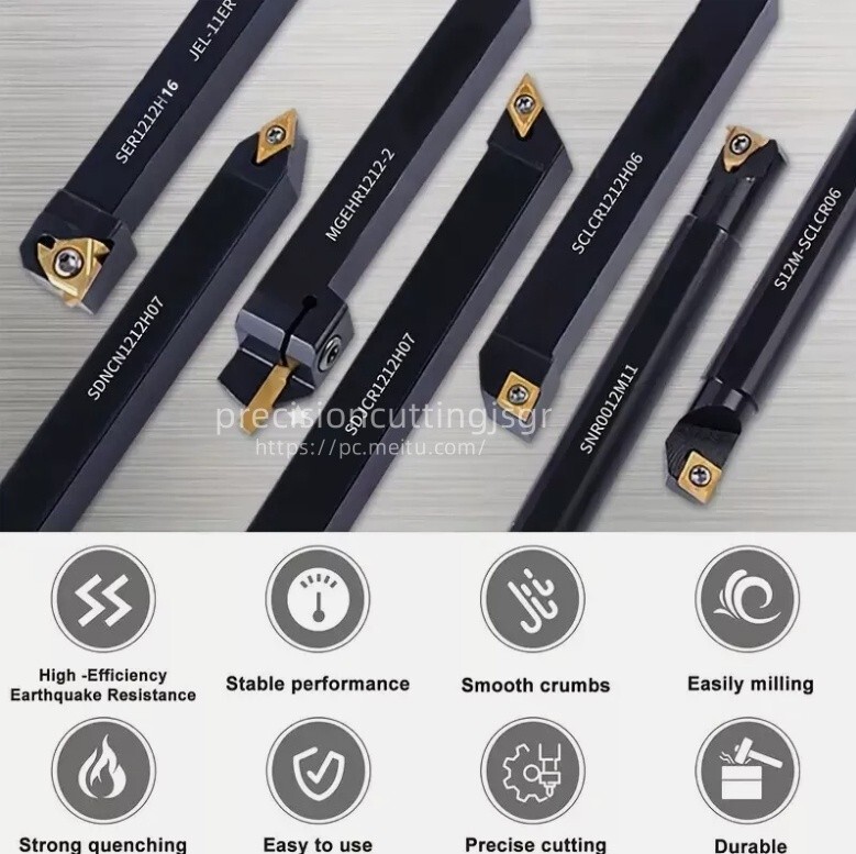 21PCS 1/2″/12mm Shank Indexable Carbide Lathe Turning Insert Tool Holder Bit Se