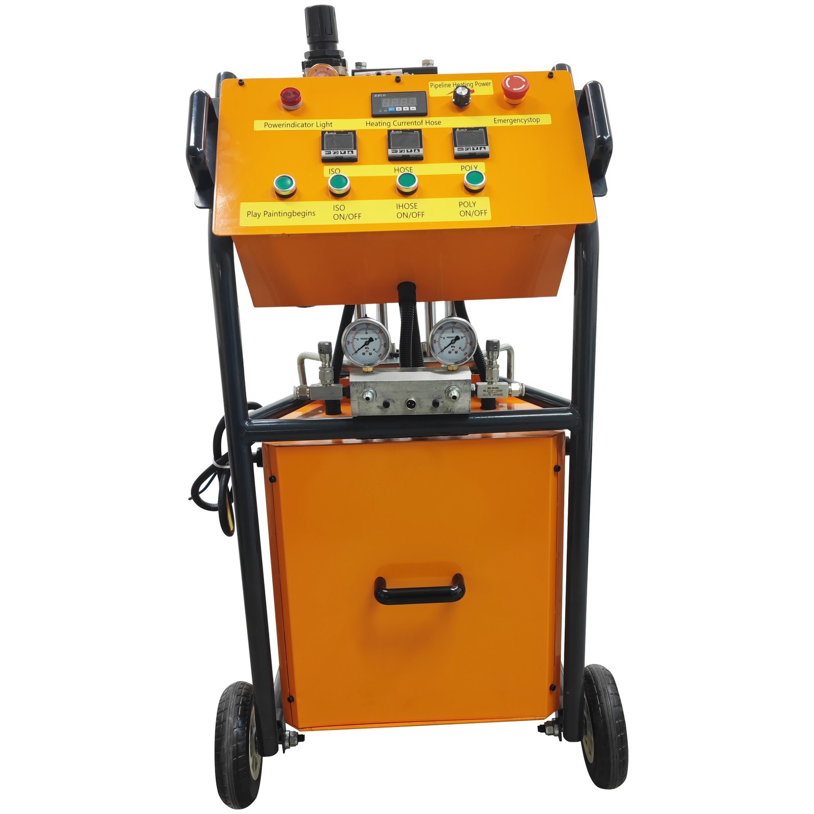 110V Polyurethane Foam Spray Insulation Machine W/ Full Parts 5-9L Spraying Flow