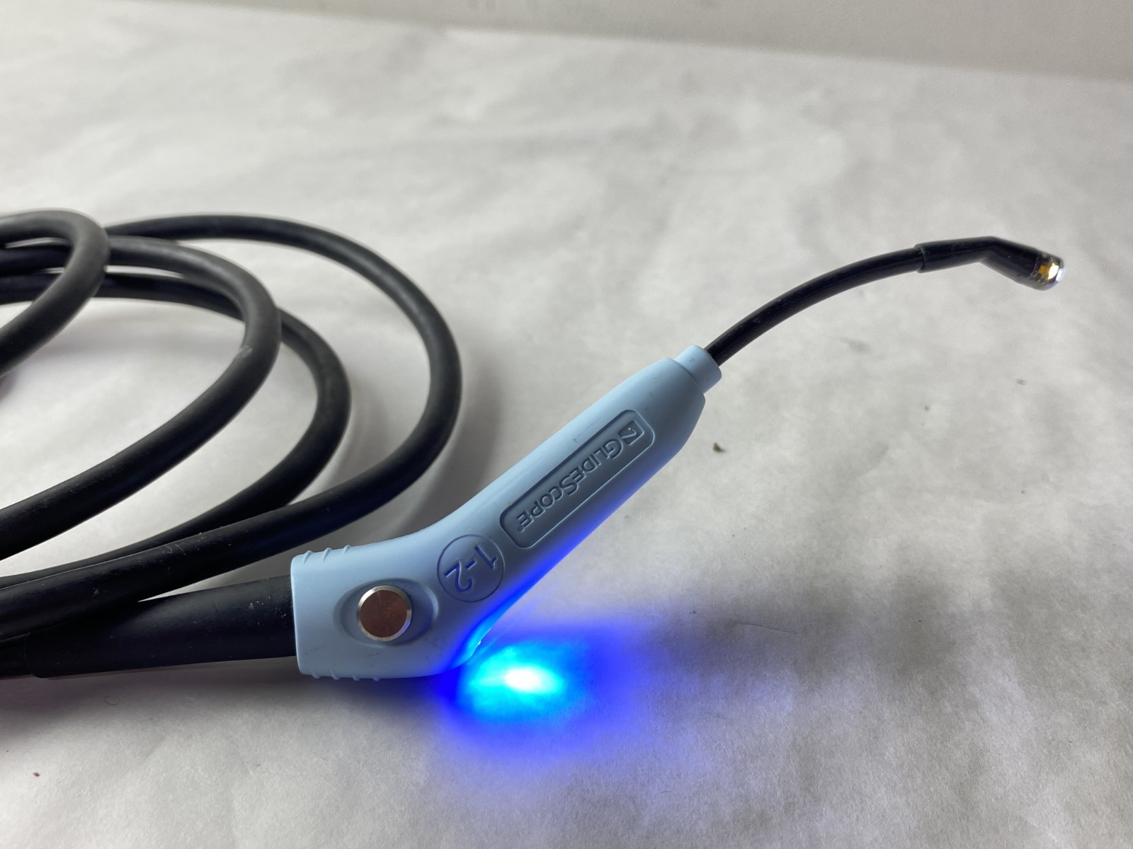 Verathon GlideScope Video Laryngoscope Monitor w/ 0570-0306 Baton & Power Supply