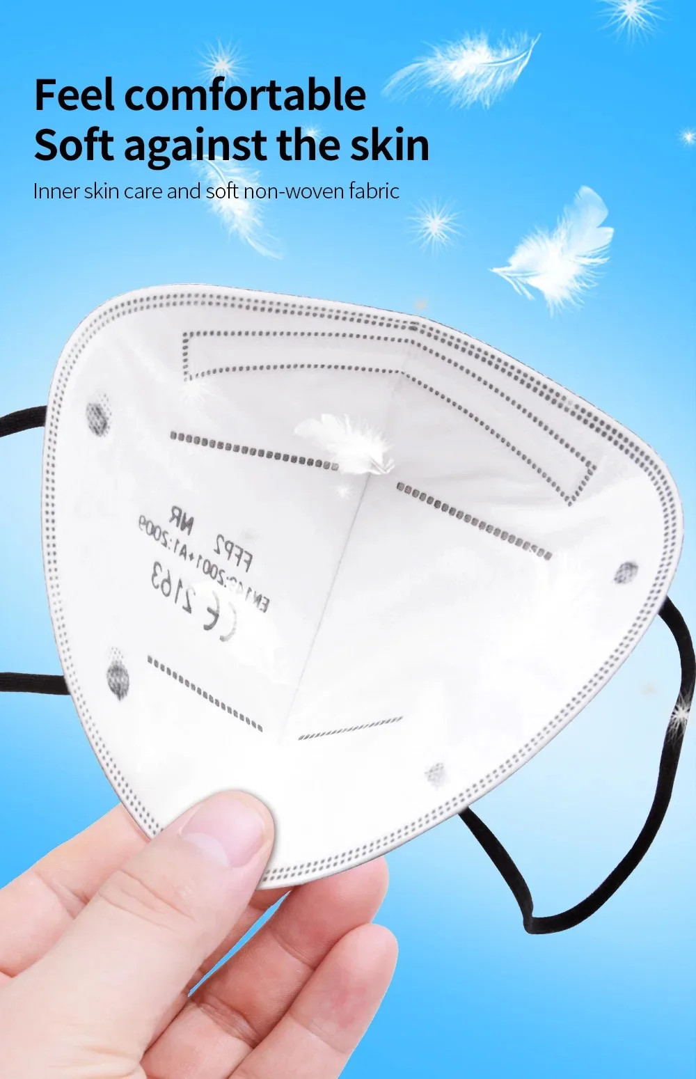 FFP2 Face Masks Masques CE KN95 Face Mask Filter 5Layers Adult Kn95 Mascarillas