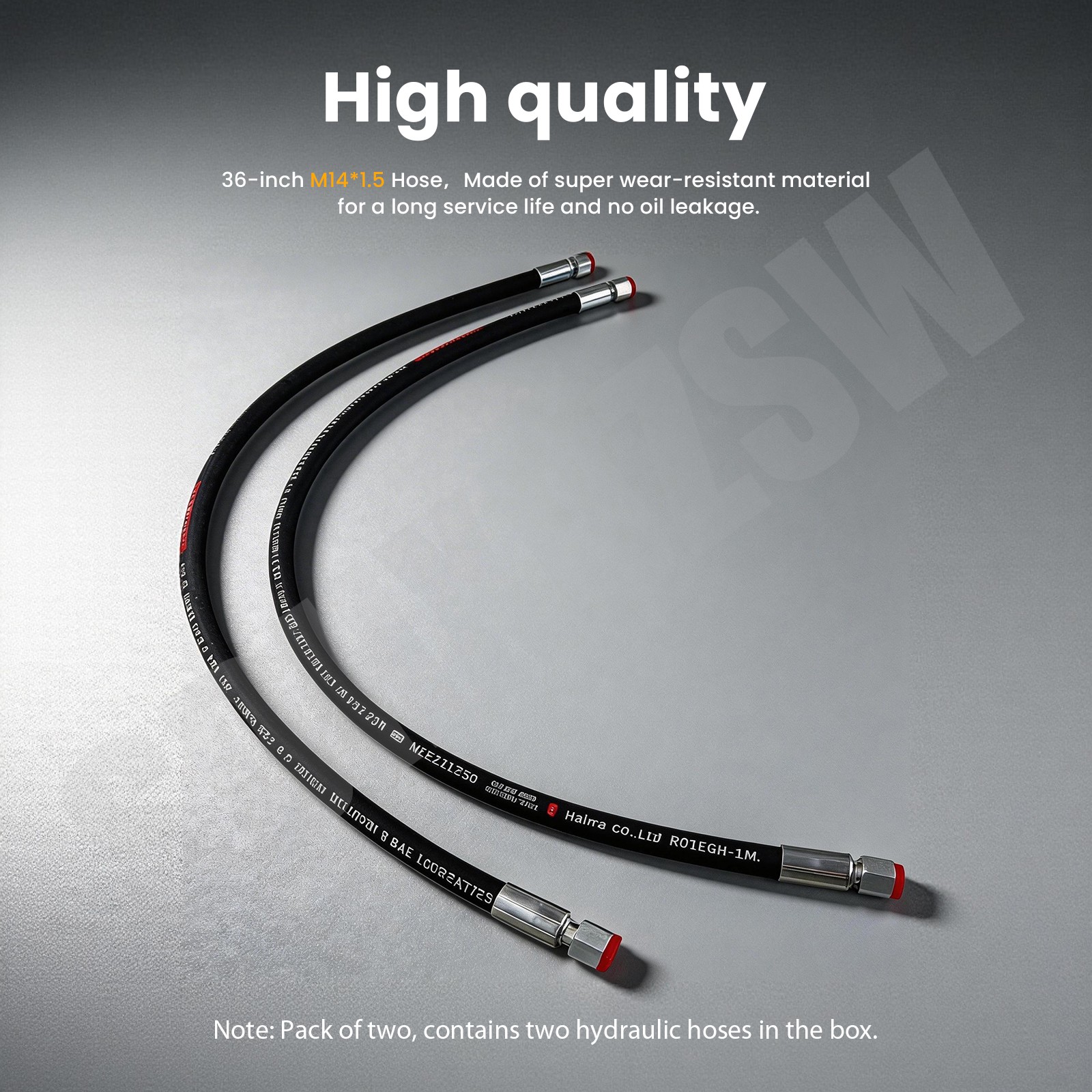 AGT Miva China Mini Excavator M14x1.5x 60″ Hydraulic Hose New Both Ends Straight